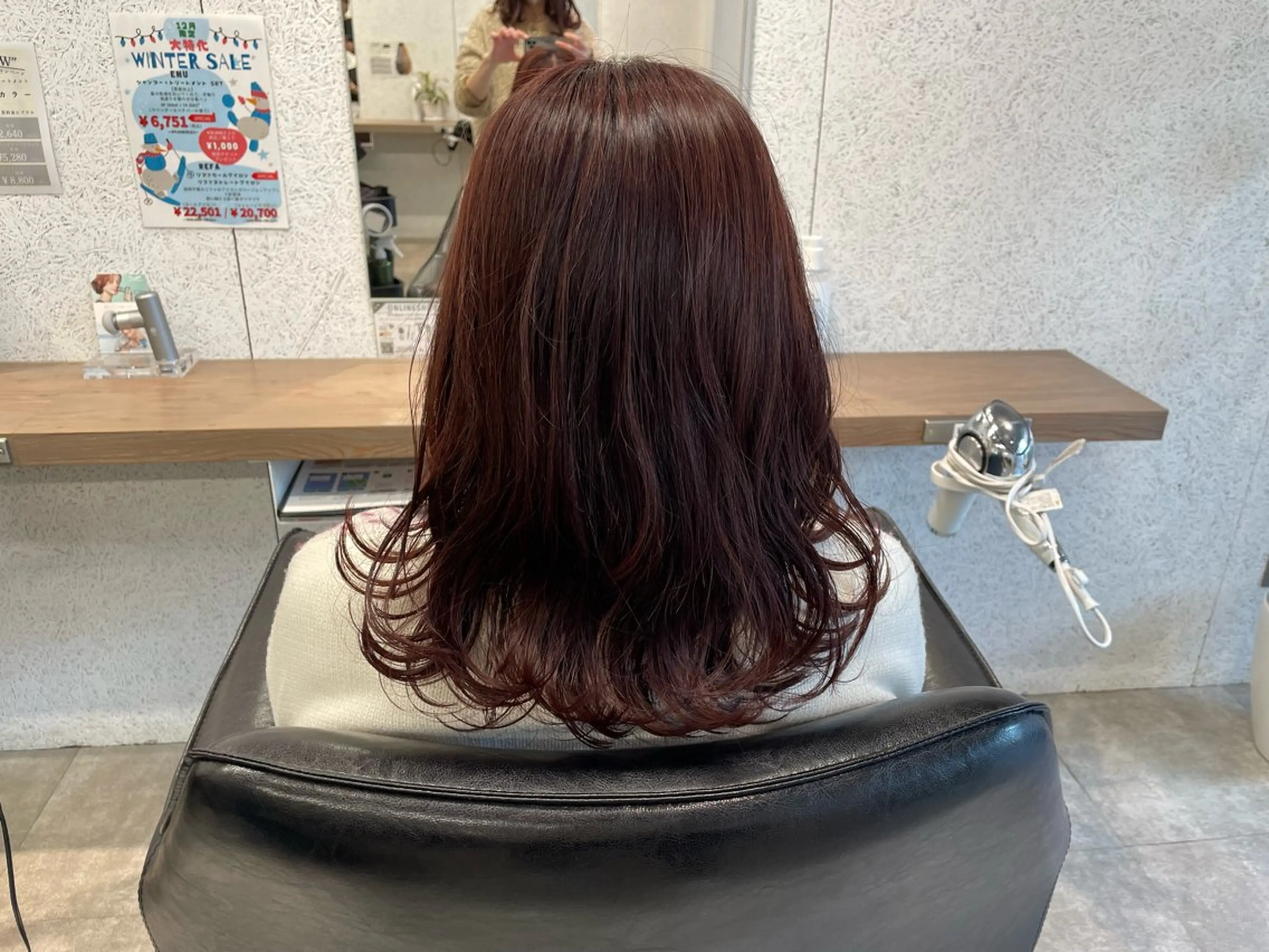 セミロング カラー インナーカラー/艶感 カラー/karinのヘアスタイル