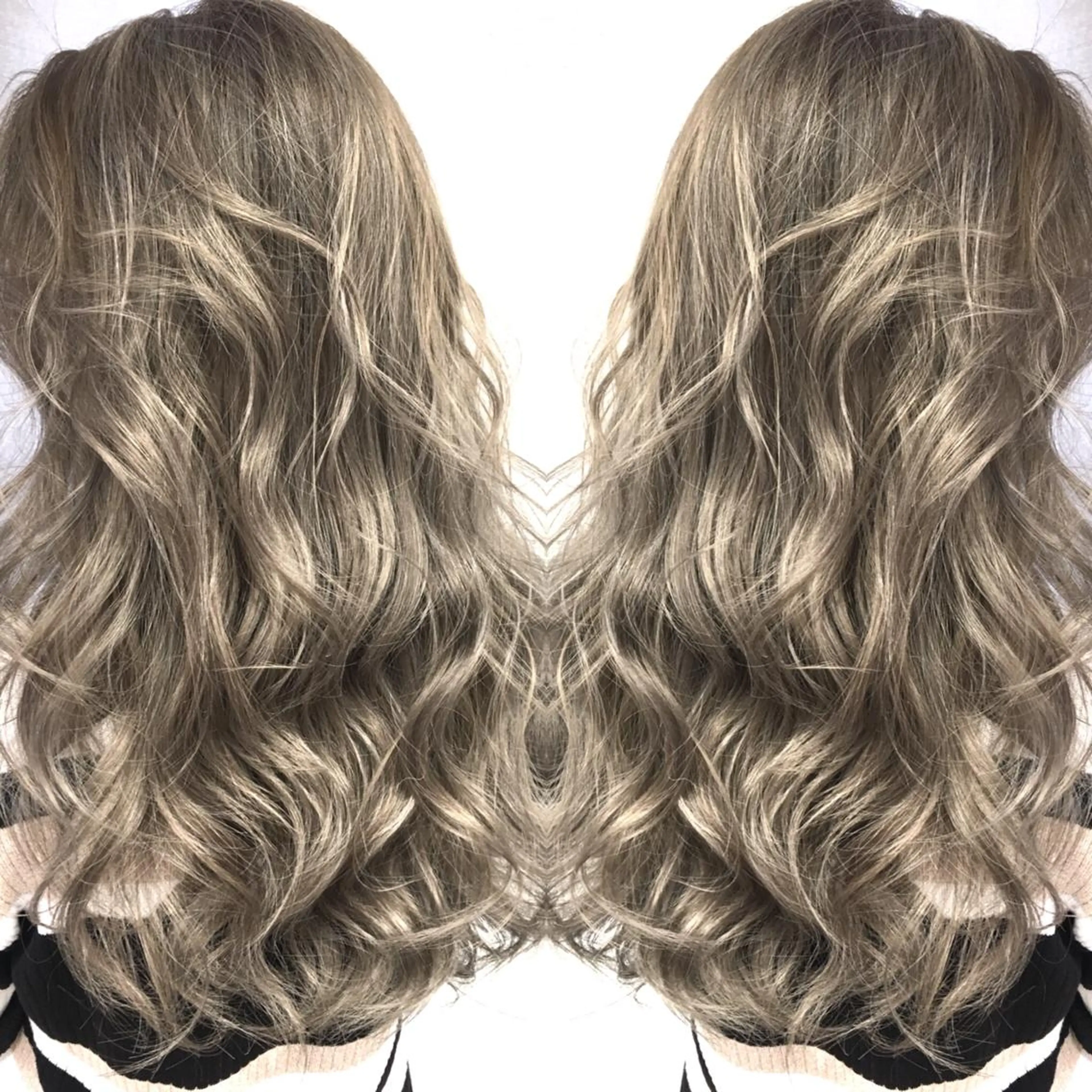 ロング カラー ベージュカラー ハイライトカラー 3Dハイライト ハイライト ヘアカラー トリートメント 井上 一平のヘアスタイル