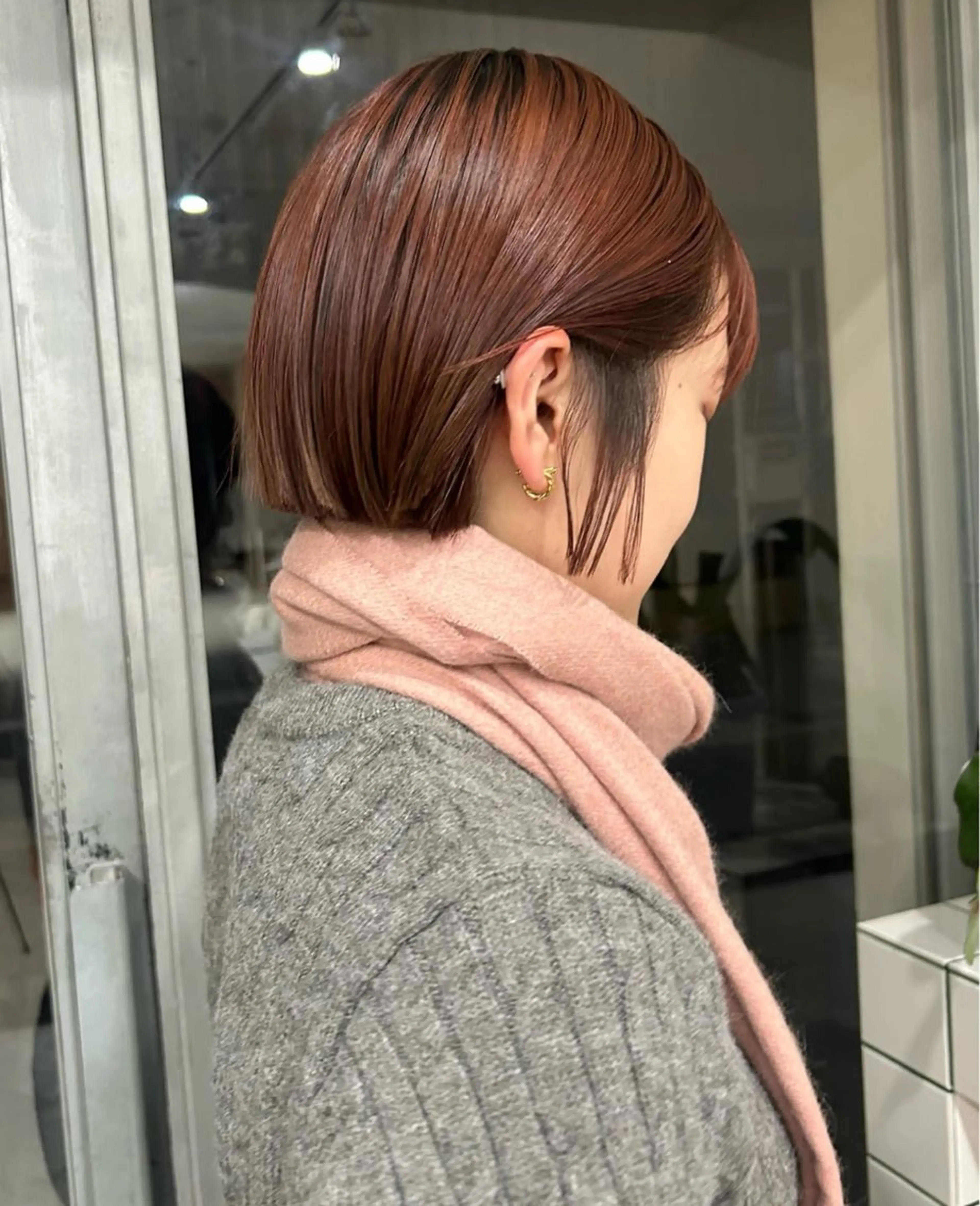 ショート ボブ BROUN®所属・NACA /江坂/カットモデルのヘアスタイル