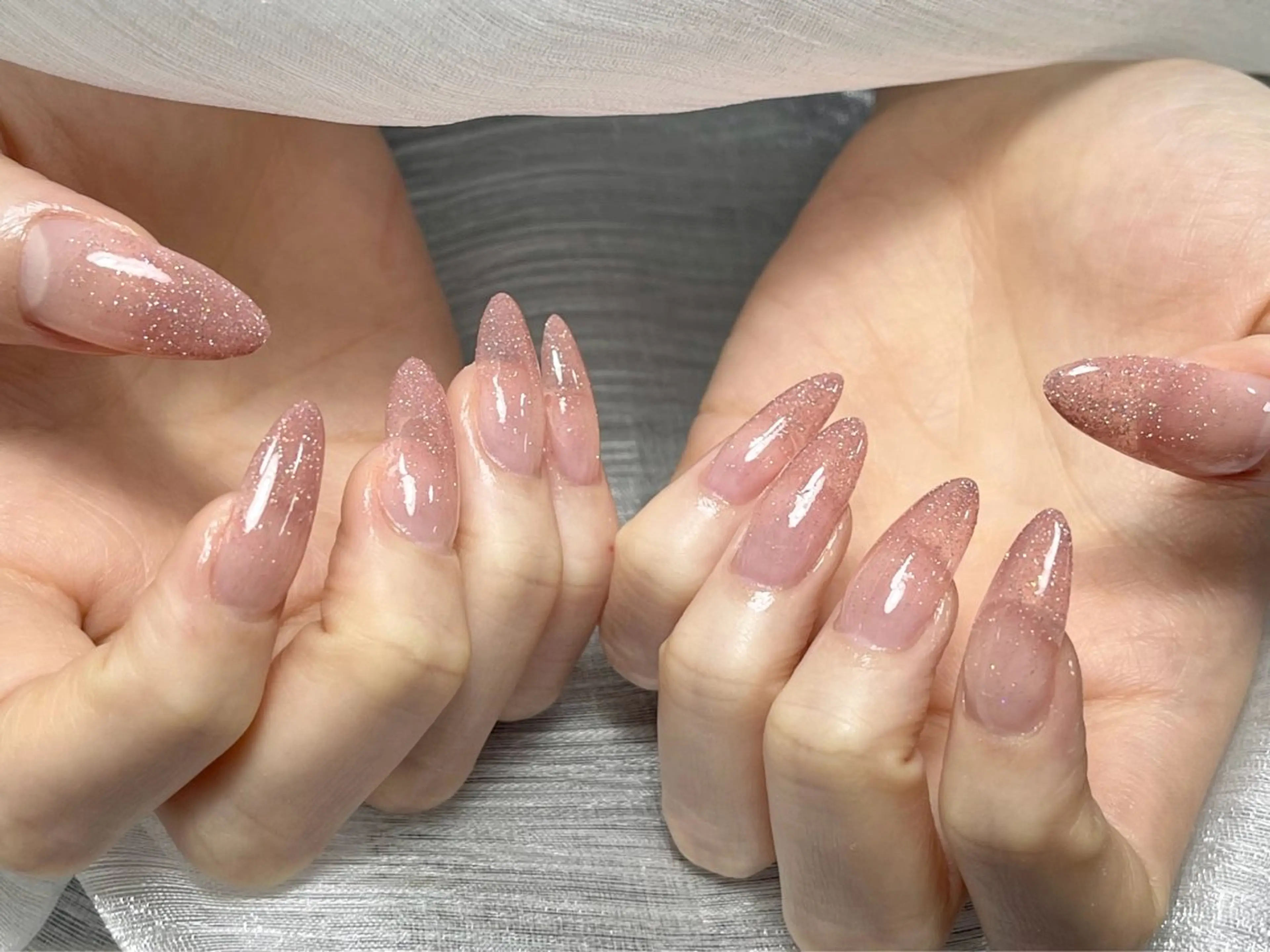ネイル 長さ出し フレンチネイル グラデーション マグネットネイル マグネットフレンチ ハンドネイル ハンドケア ⭐️Dreamy Nail⭐️のネイルデザイン