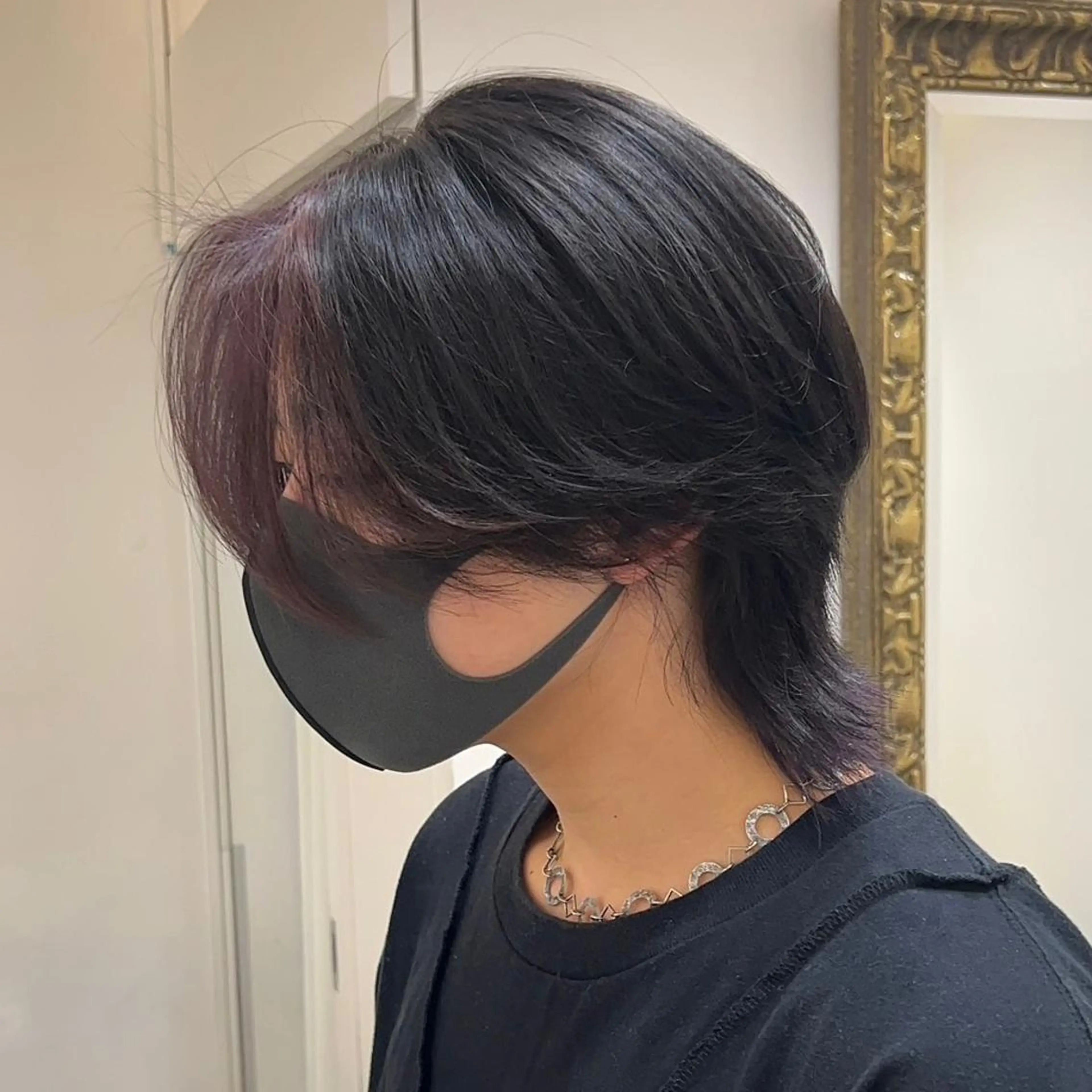 ショート 水色/ペールカラー/ レイヤー💫mayuのヘアスタイル
