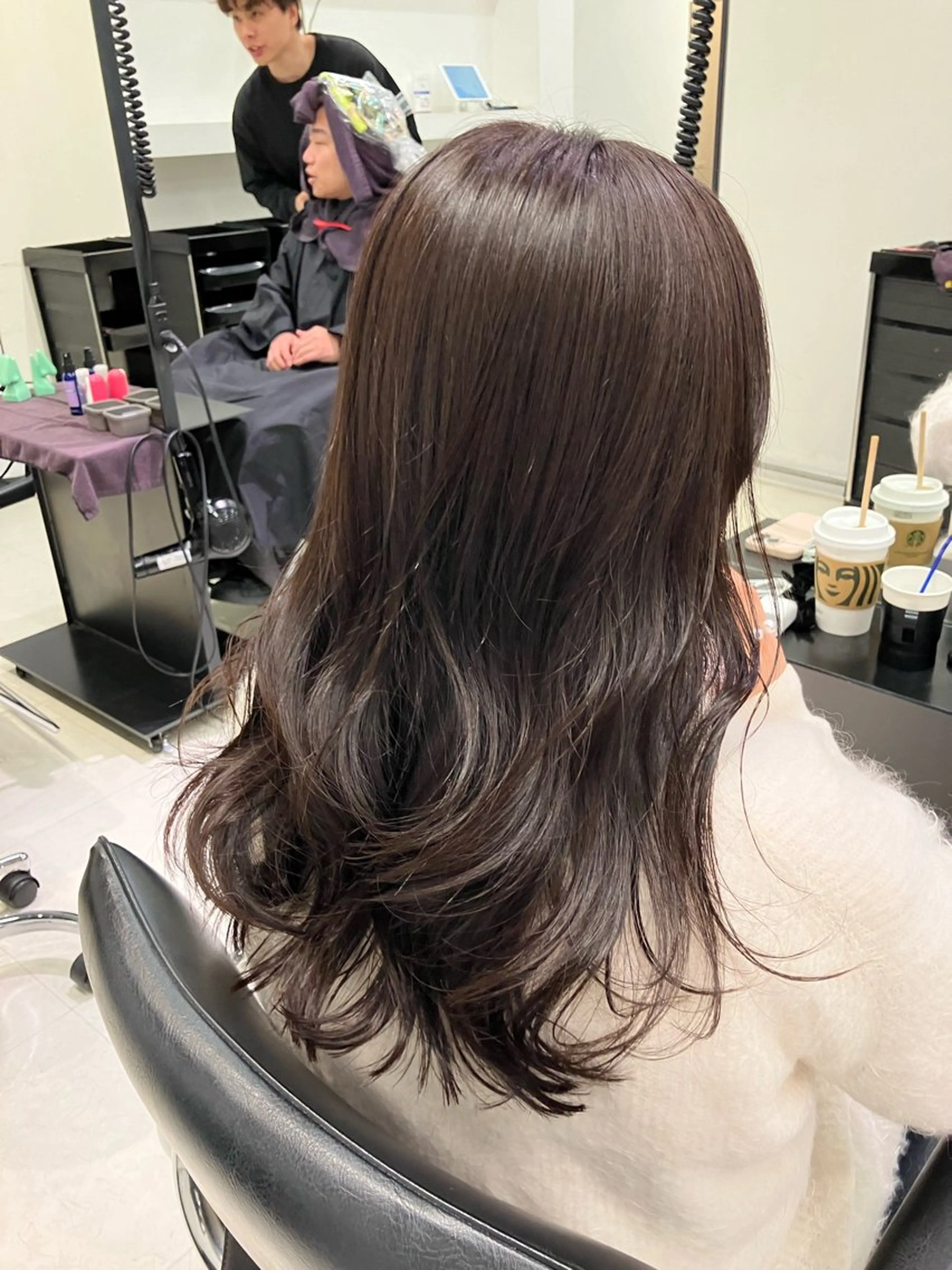 ロング カラー カット ヘアカラー トリートメント GO TODAY SHAIRE SALON原宿vita店舗所属・🩷完全マンツーマン 💖ASAHIのヘアスタイル