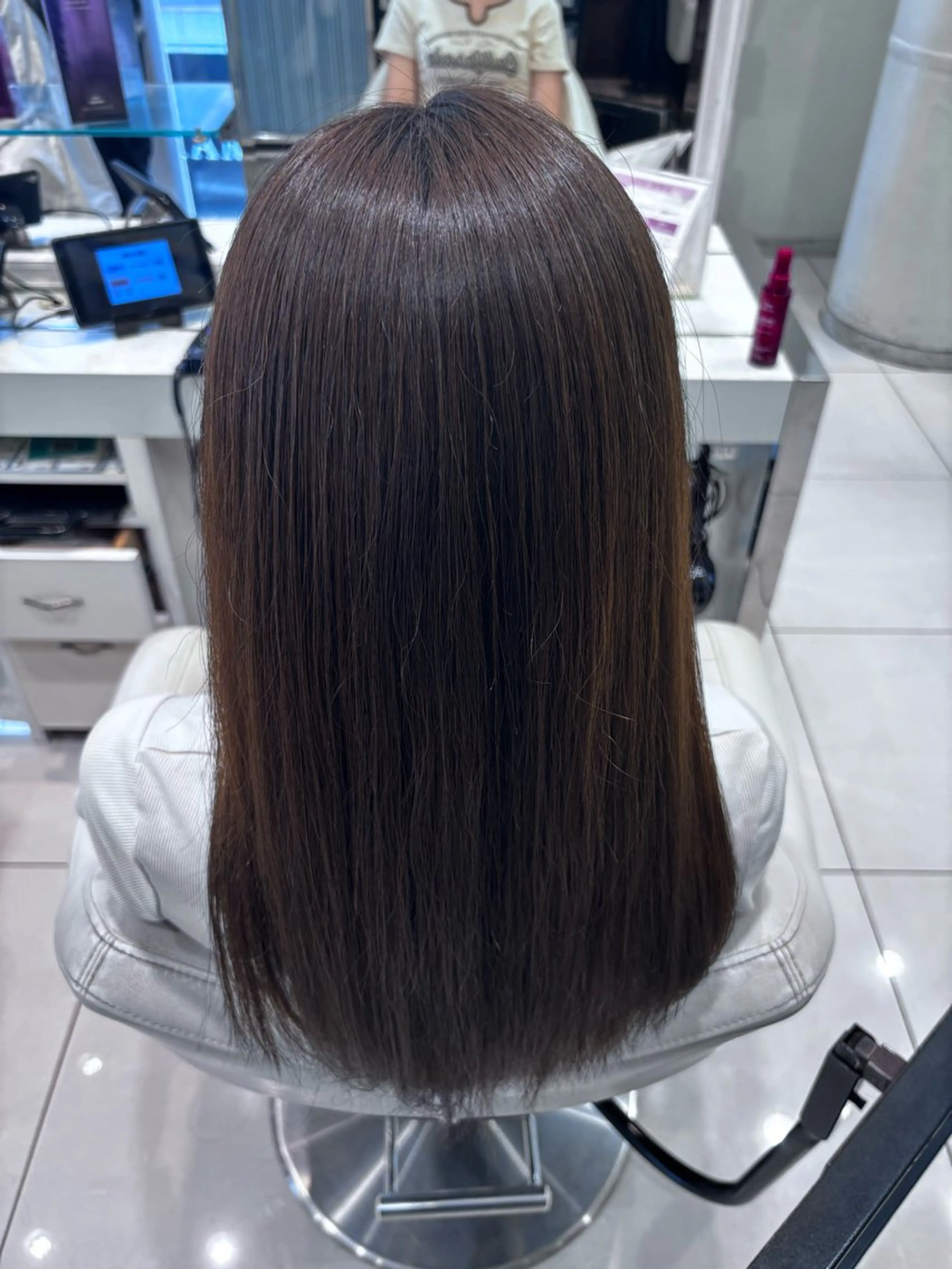 ロング カラー ヘアカラー 池袋西口徒歩1分/ 自然な縮毛矯正/くうのヘアスタイル