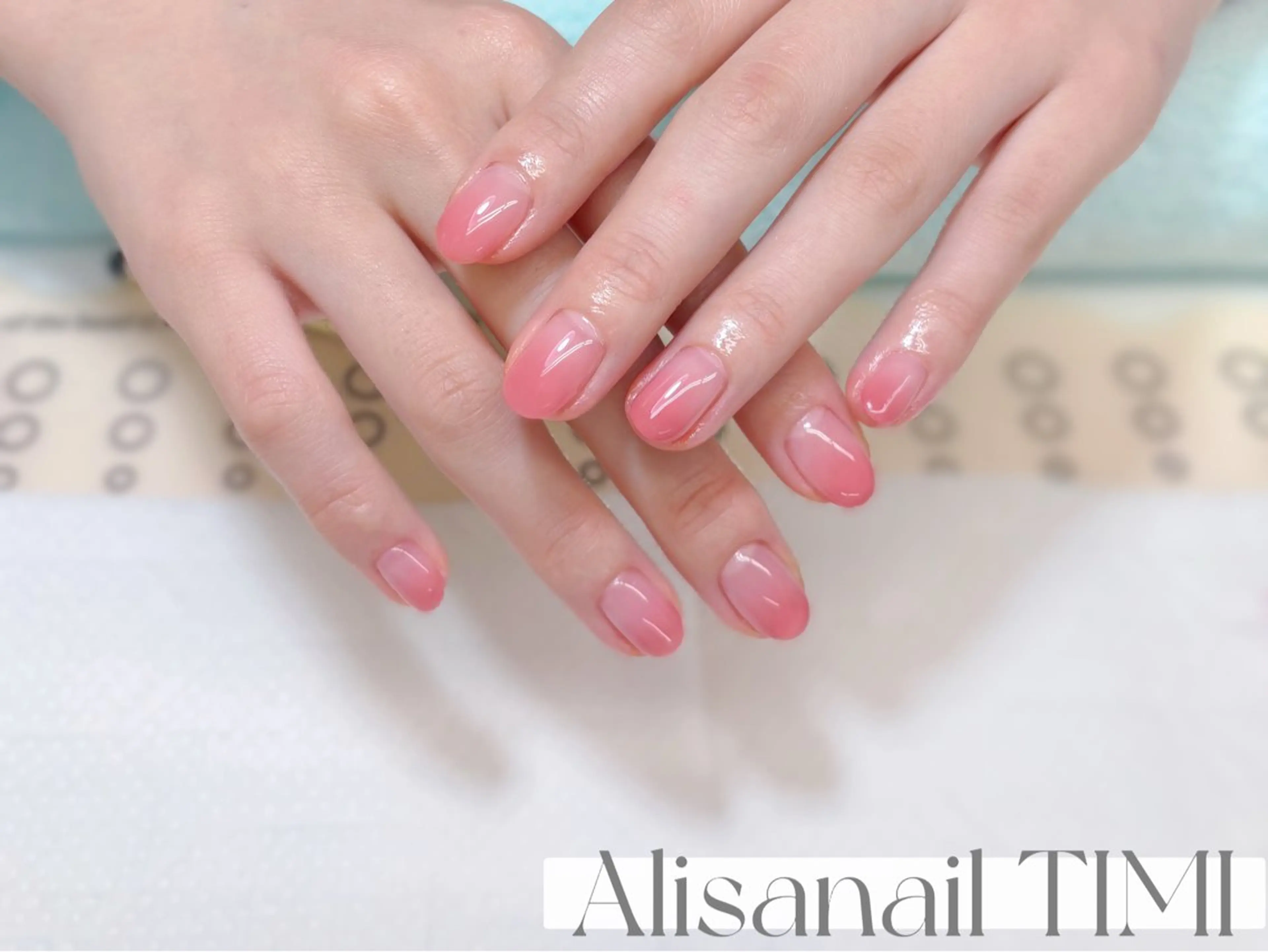 ネイル ピンク ハンドネイル Alisa nail Timiのネイルデザイン