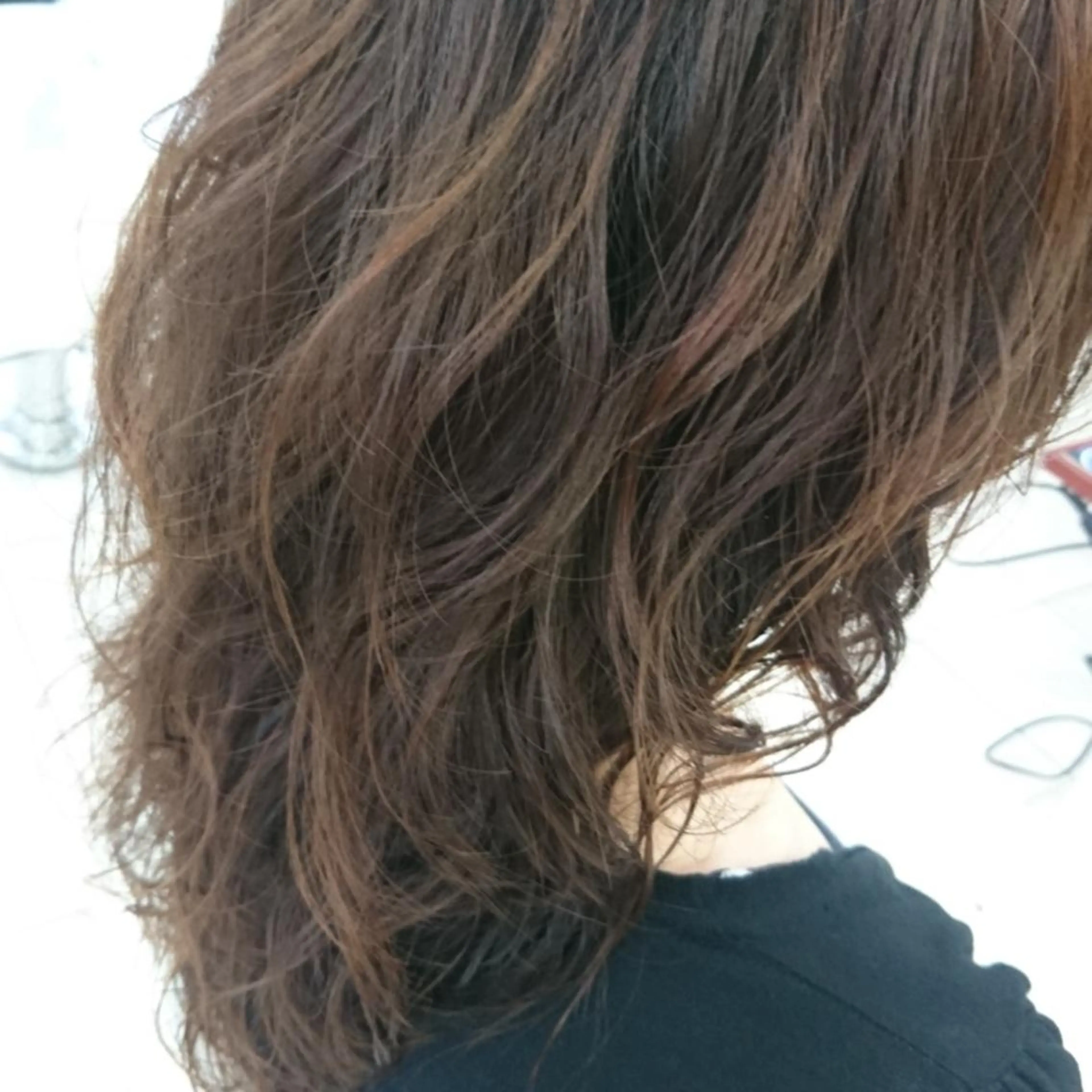 セミロング パーマ セミロングパーマ ルクール喜多町店 こむろのヘアスタイル