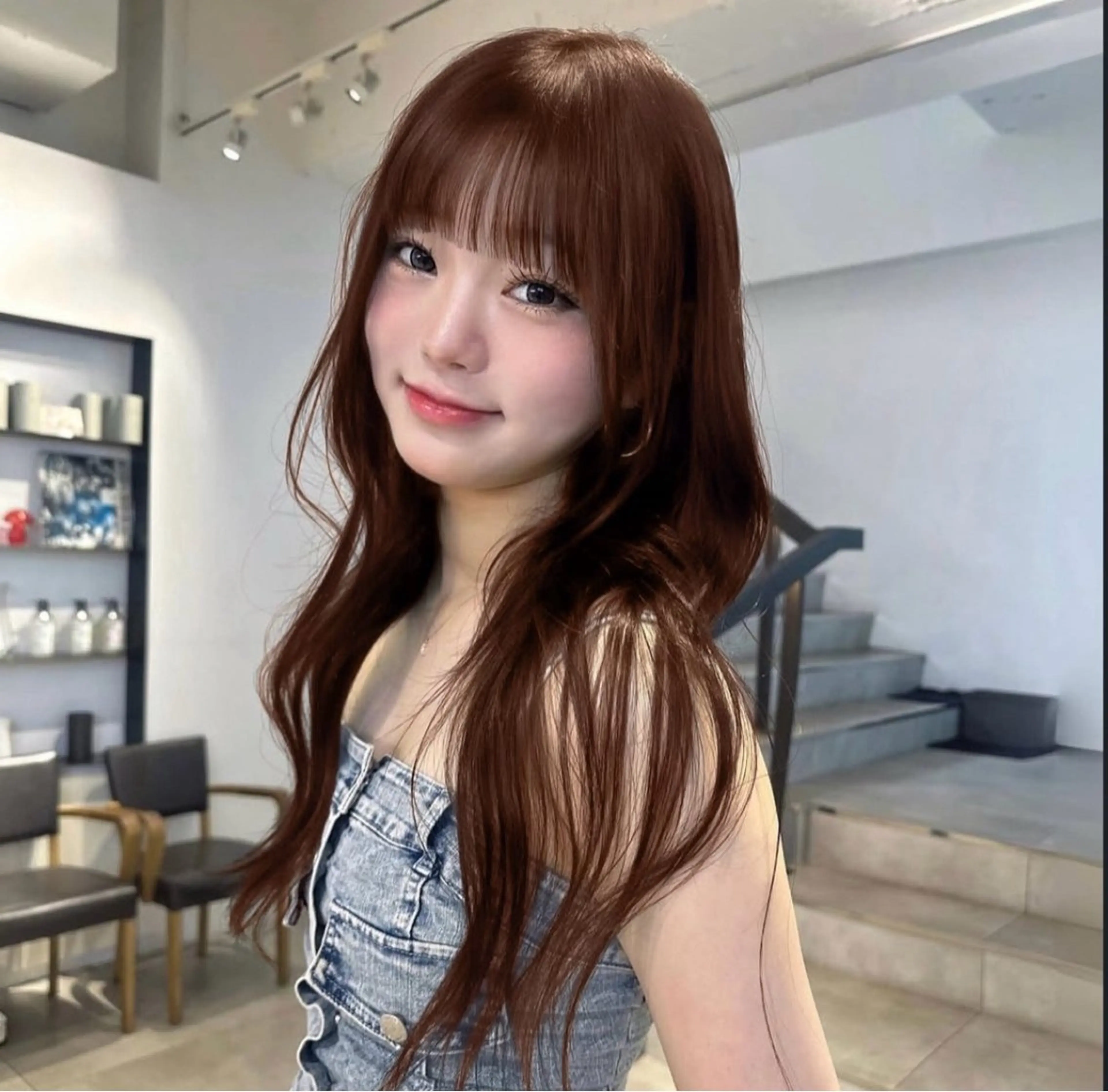 ミディアム カラー ハイトーンデザイン 🪐·˚⌖MIHOのヘアスタイル