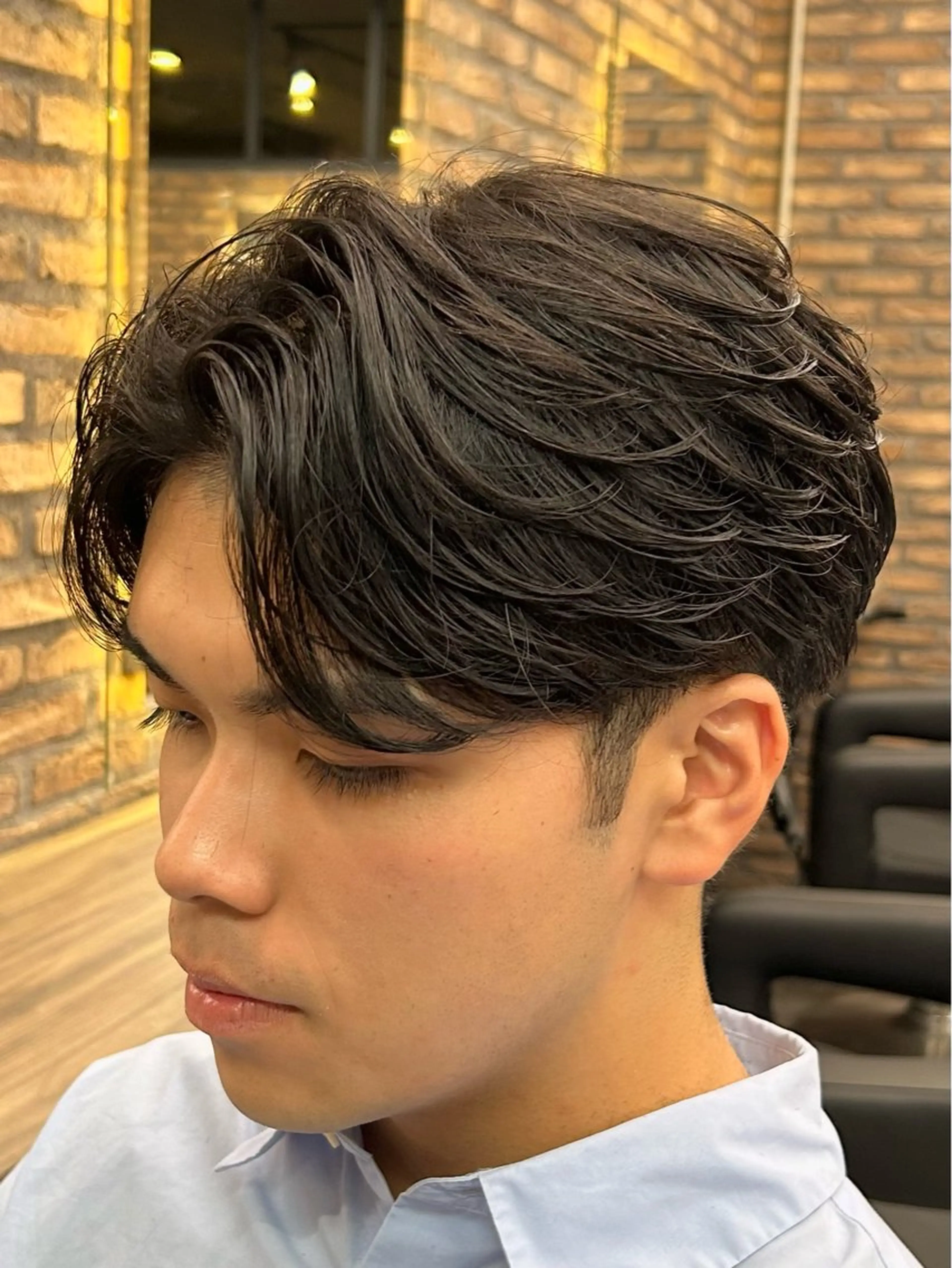 パーマ メンズ カット パーマ 🔷メンズセンターパ ートTAKUMI🔷のヘアスタイル