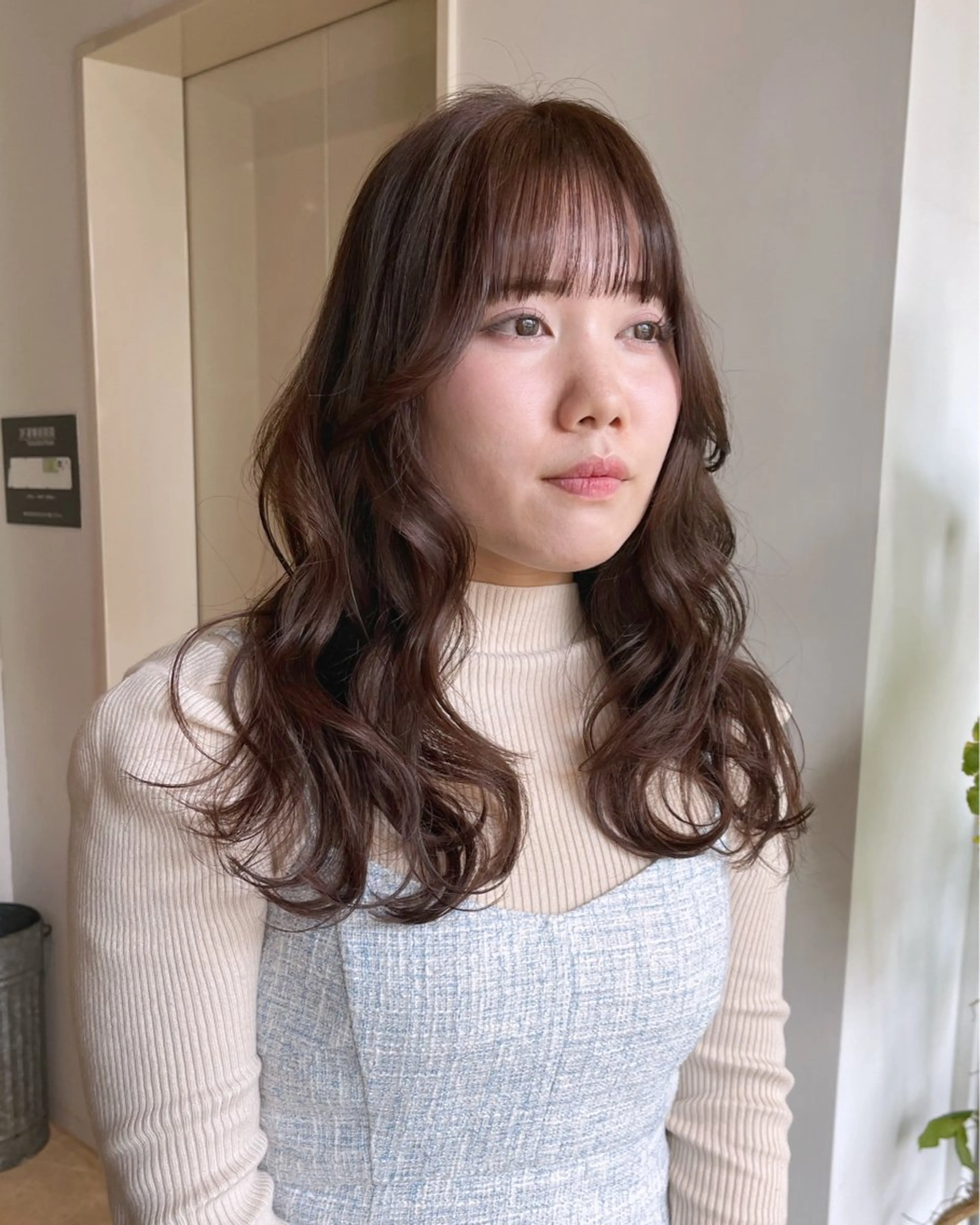 ロング カット ヘアカラー トリートメント kawai rihoのヘアスタイル