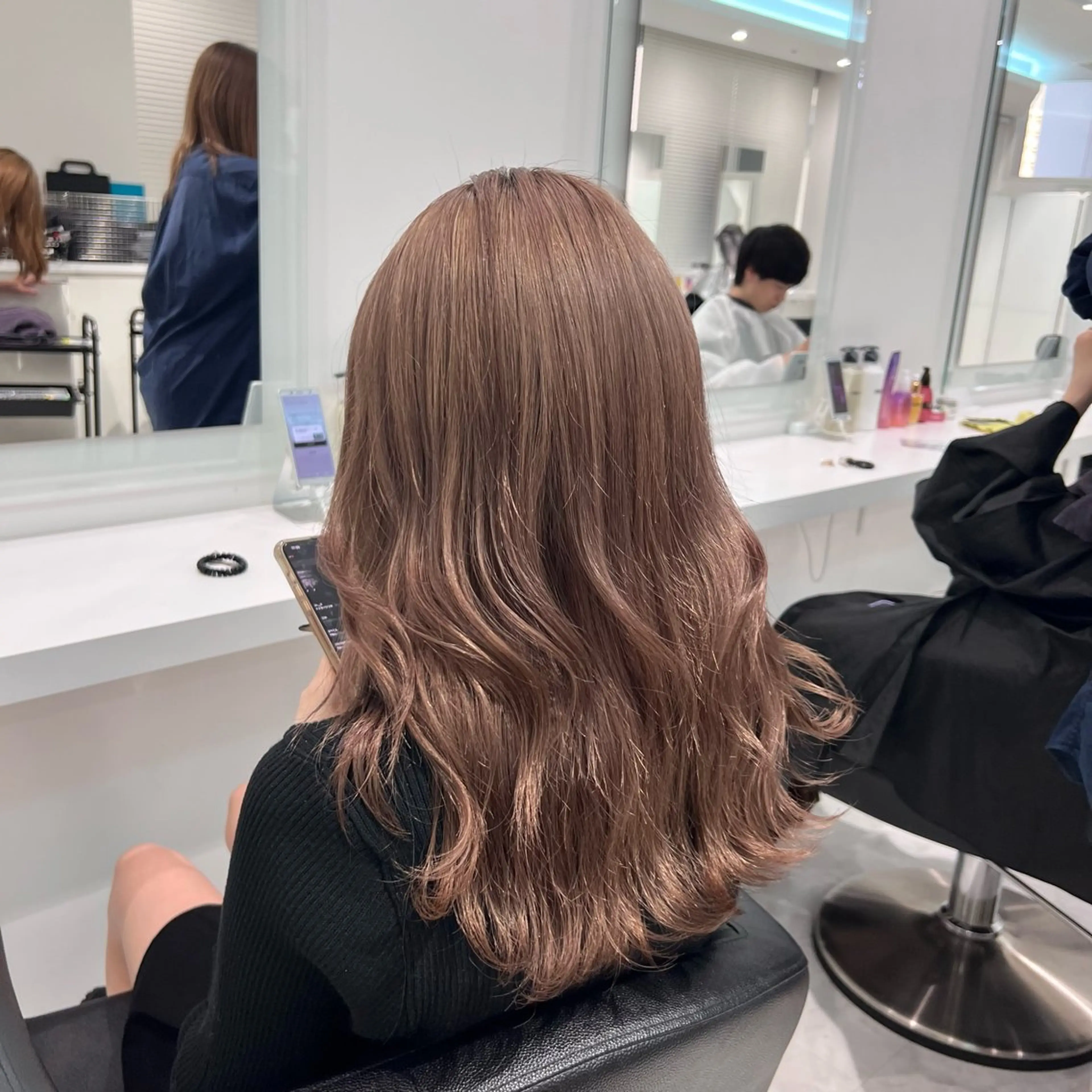 ミディアム カラー ヘアカラー トリートメント 艶髪グレージュ特化/ CHIKARAのヘアスタイル