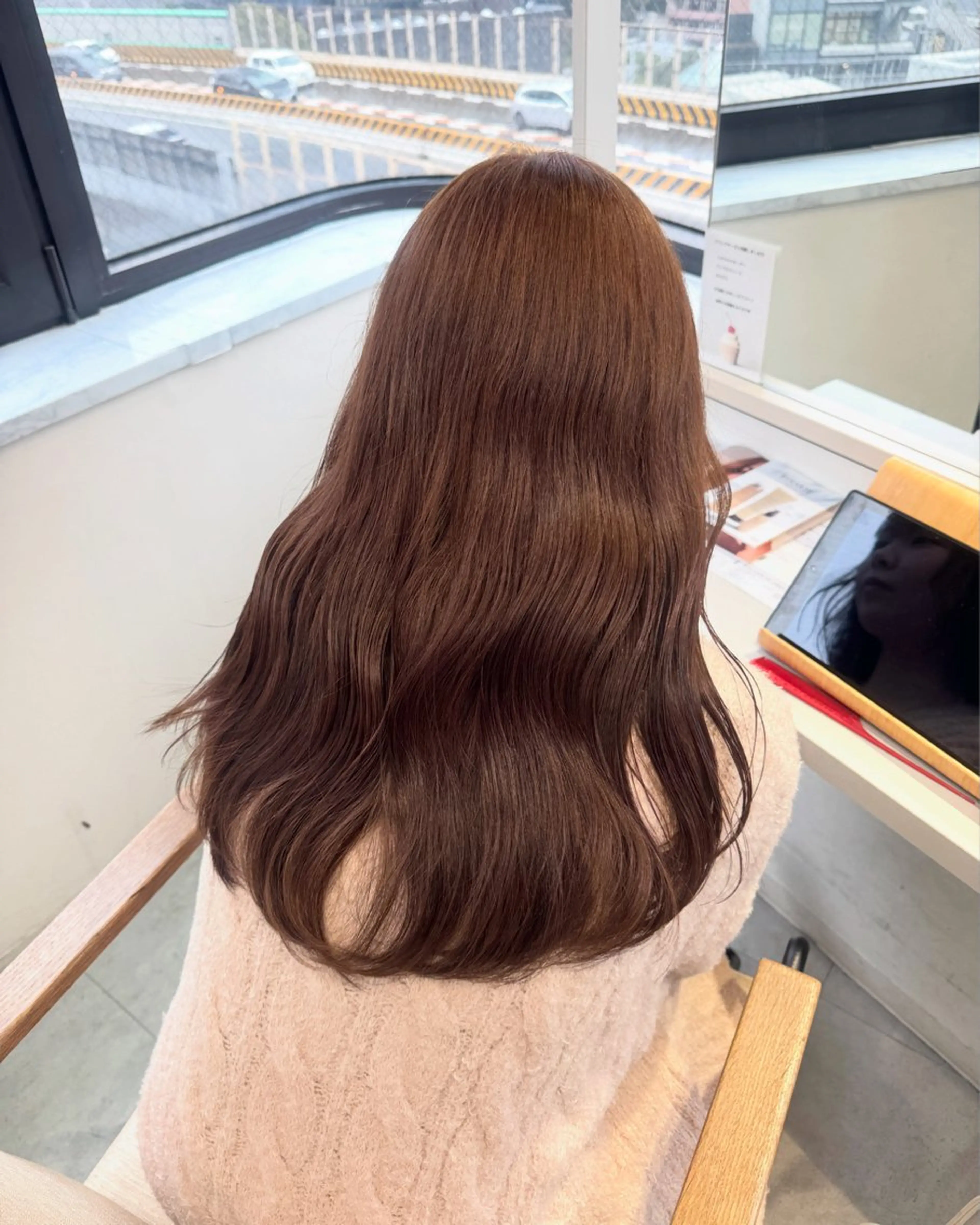 ブリーチなしWカラー 🎀🤎の写真
