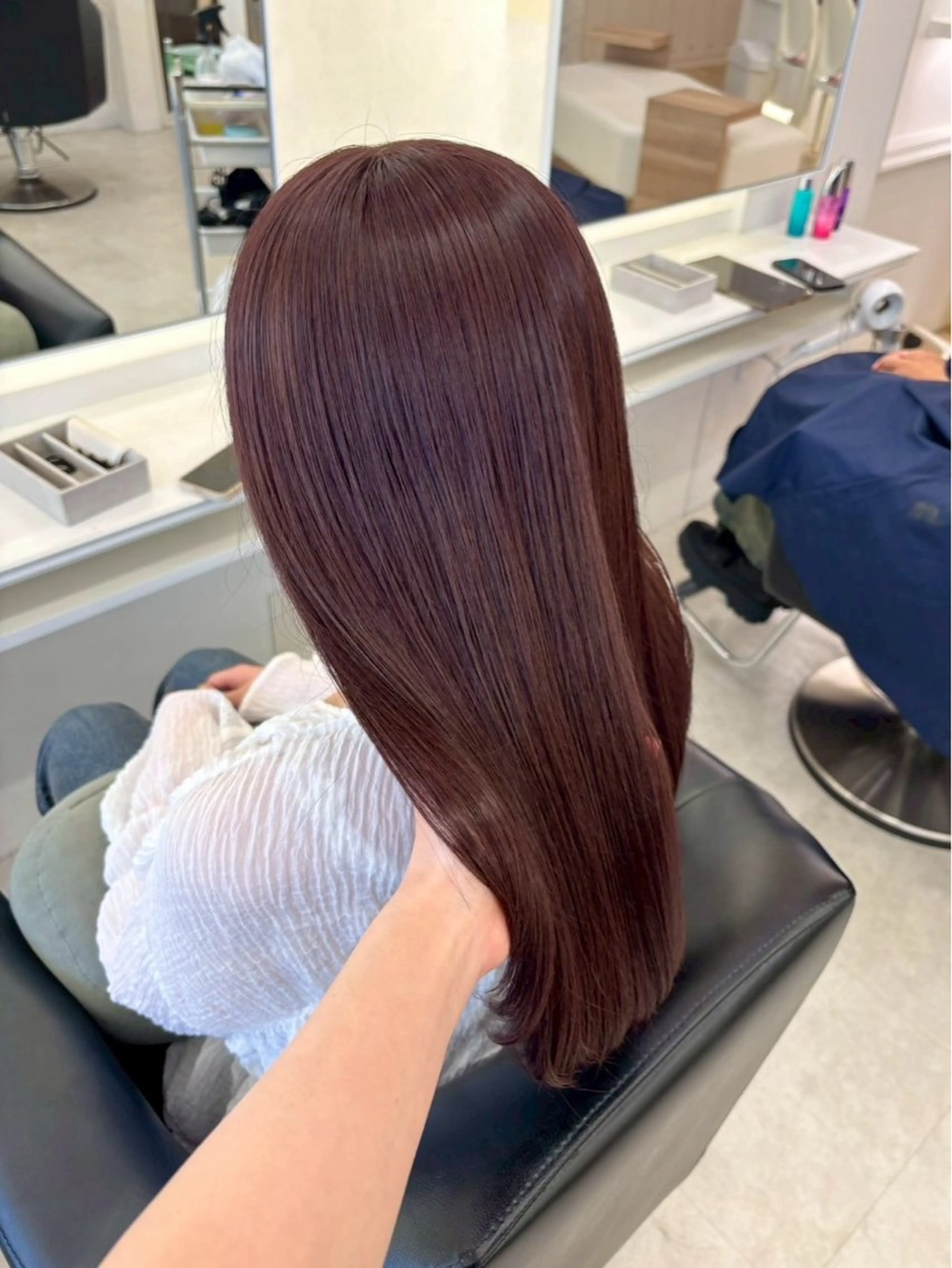 ロング カラー ParveMix 岡本えりかのヘアスタイル