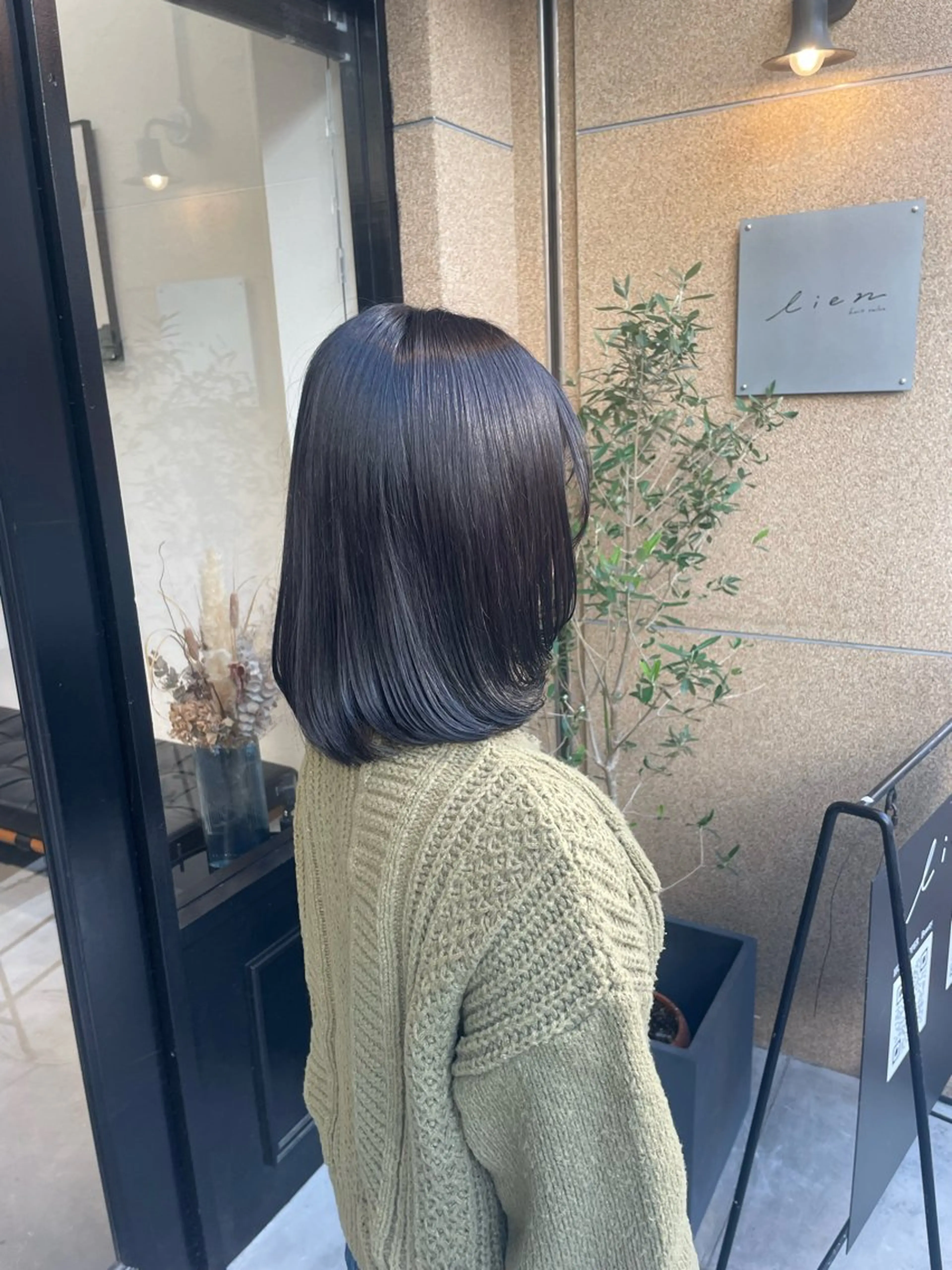 ミディアム カラー Lien所属・長谷川 黎のヘアスタイル