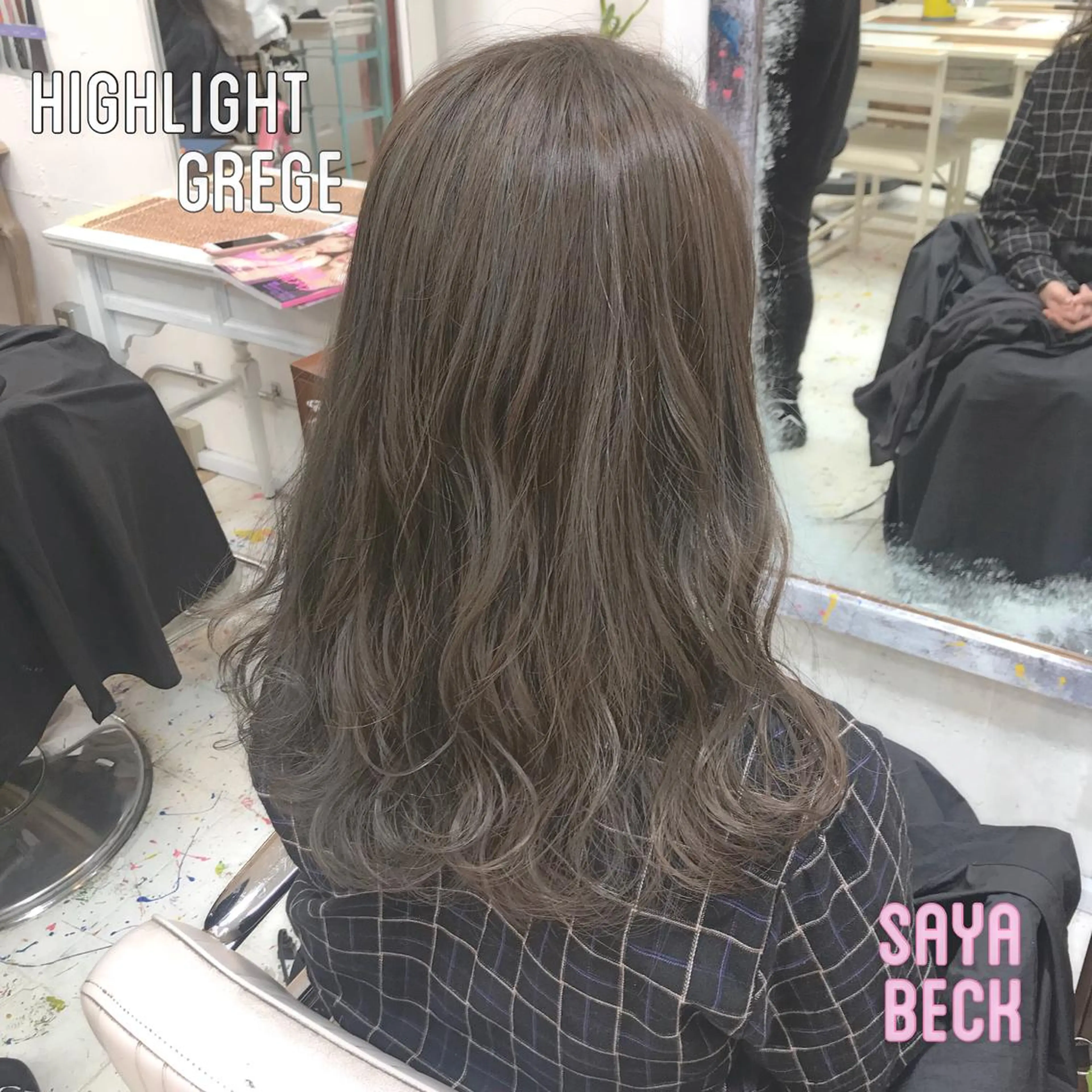 セミロング カラー カット ヘアカラー トリートメント 💘カラー人気Ｎｏ. １💘SAYAのヘアスタイル