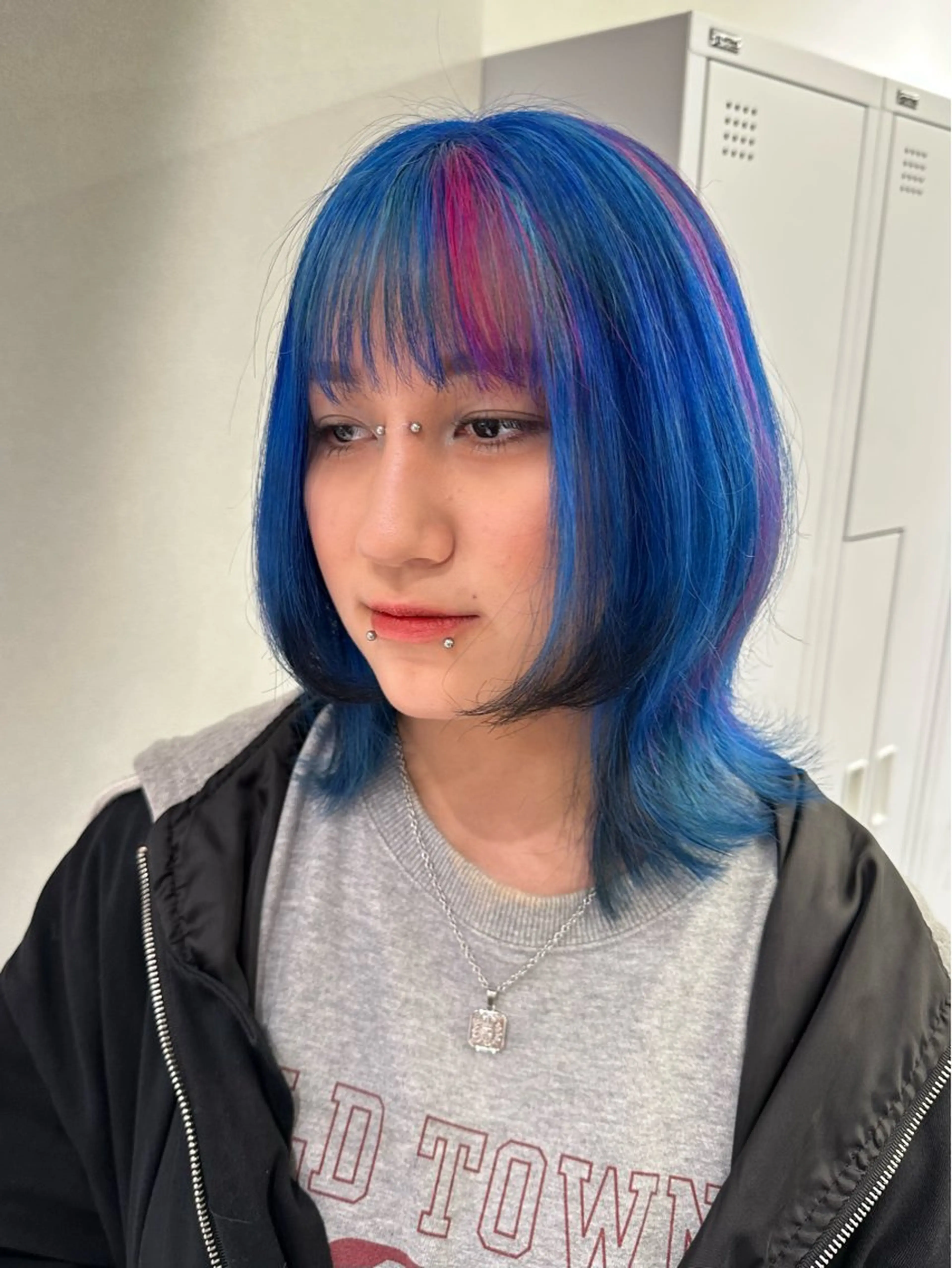 ミディアム カラー ヘアカラー ate.心斎橋 RYUKAのヘアスタイル