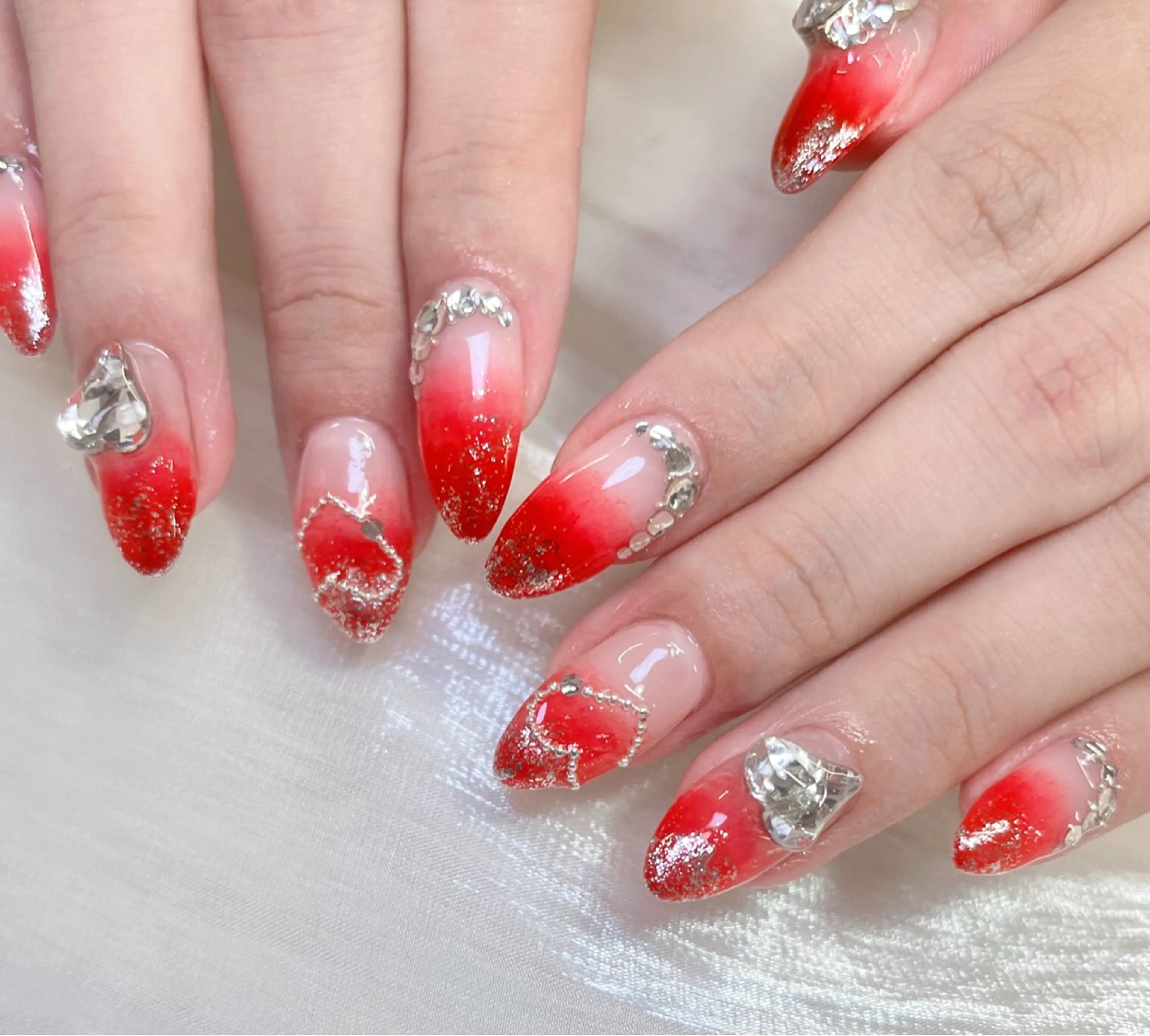 ネイル チークネイル 長さ出し フットネイル フレンチネイル ジェルネイル ハンドネイル candy nail 韓国風ワンホンネイルのネイルデザイン