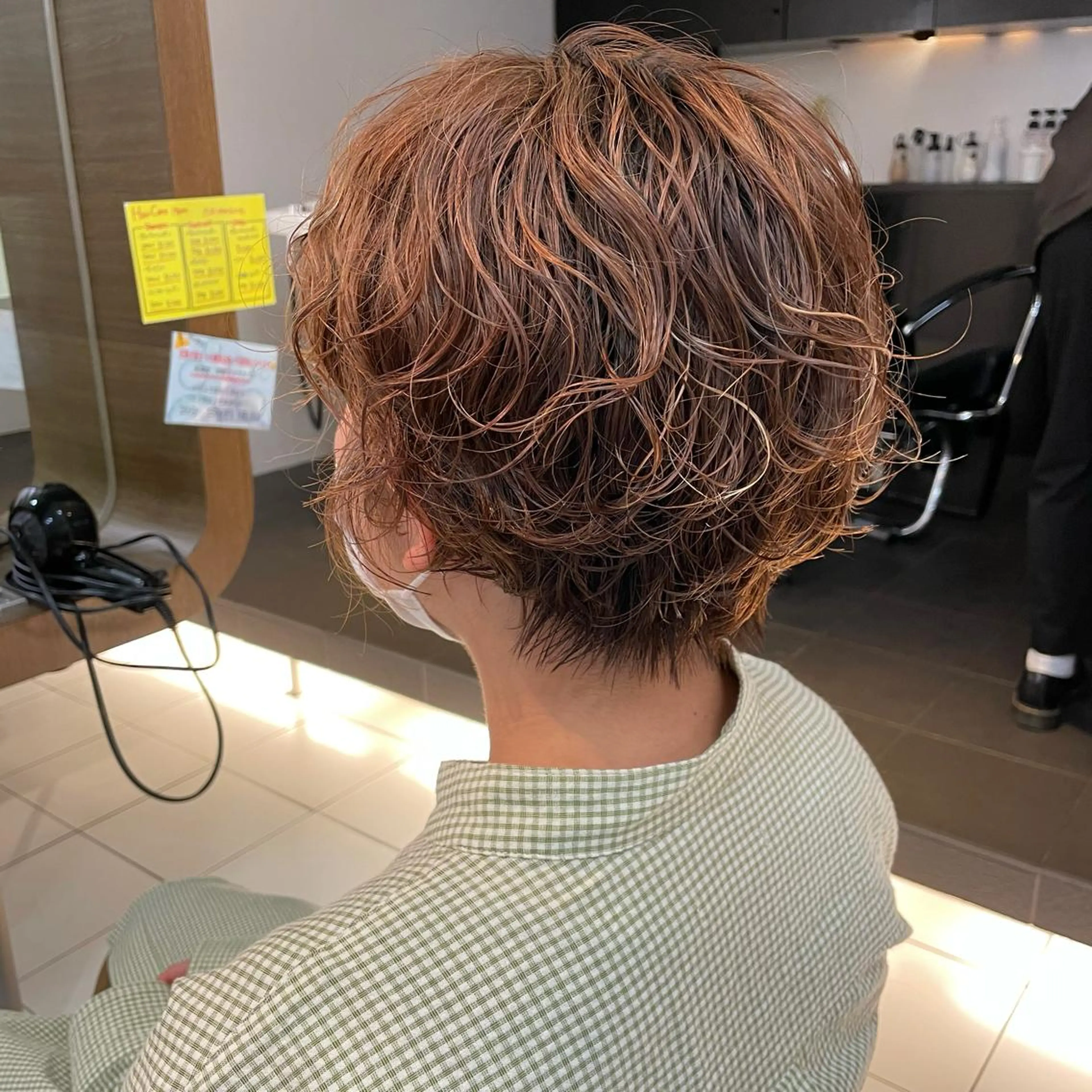 ショート パーマ ショートヘア 透明感カラー/ 寺田千雅子のヘアスタイル