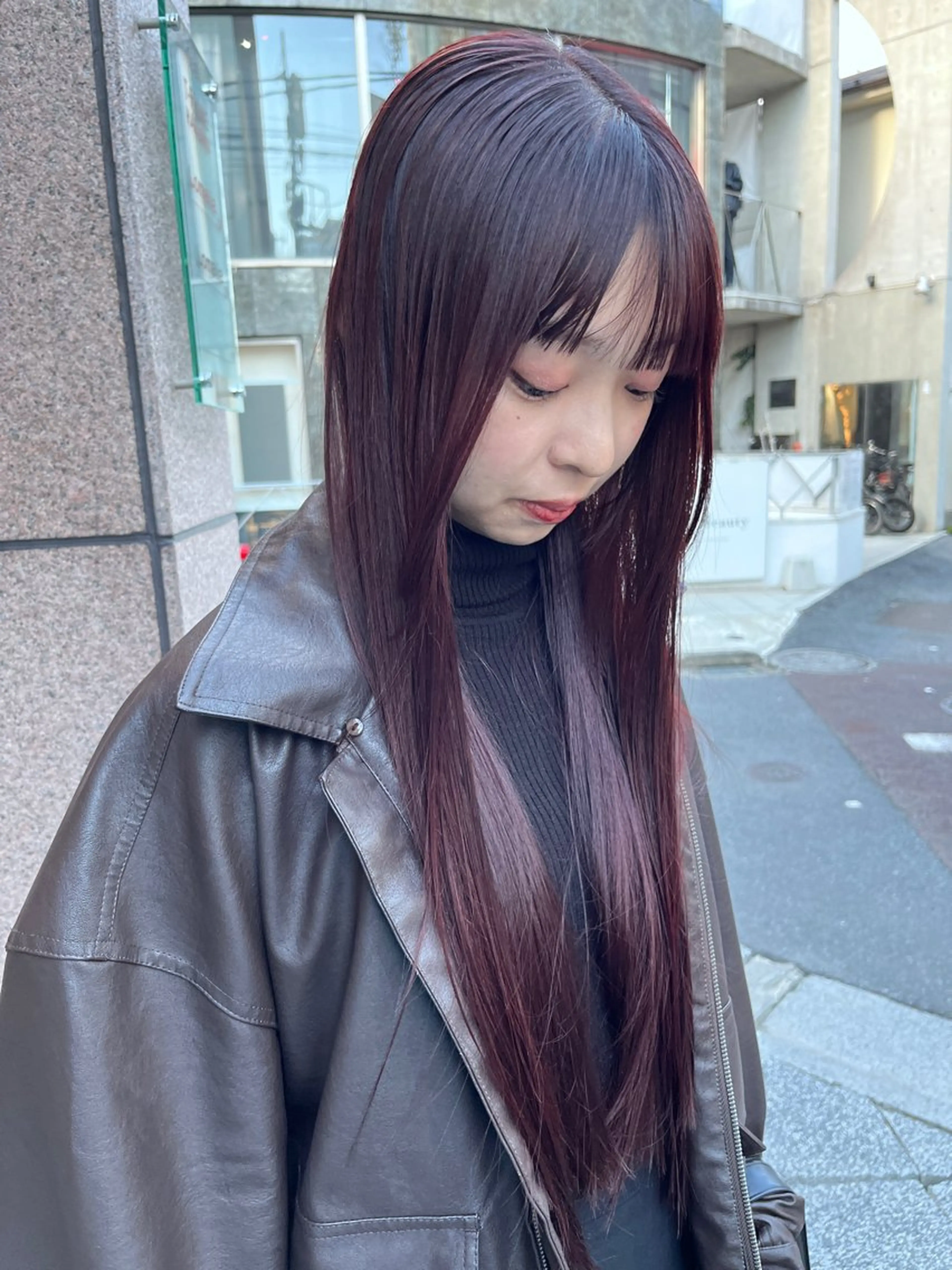 ロング カラー カット ヘアカラー トリートメント ヨシダ トモキのヘアスタイル