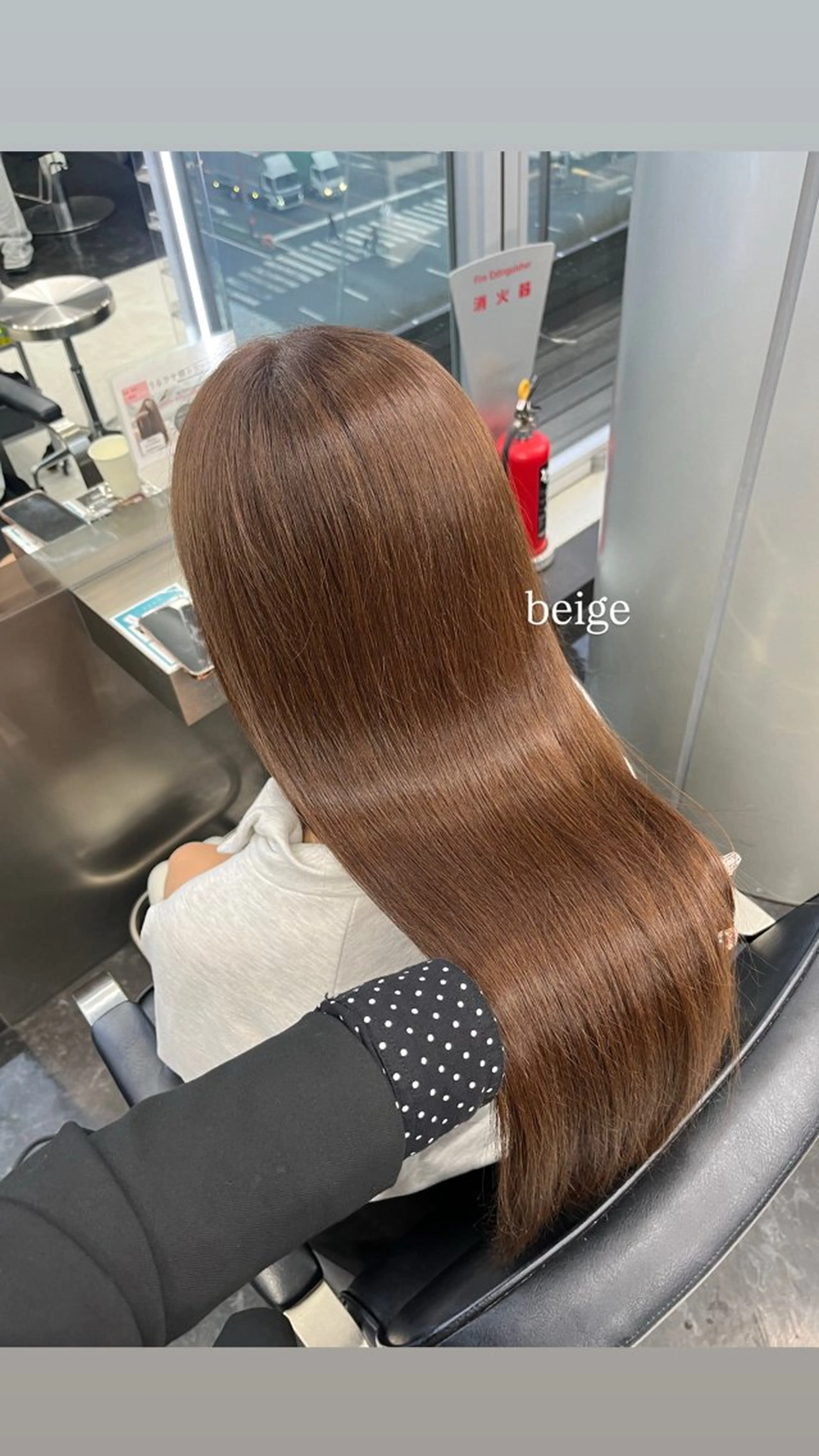 セミロング カラー ヘアアレンジ カット ヘアカラー トリートメント ヘアセット ハイトーン/透明感 髪質改善/rinaのヘアスタイル