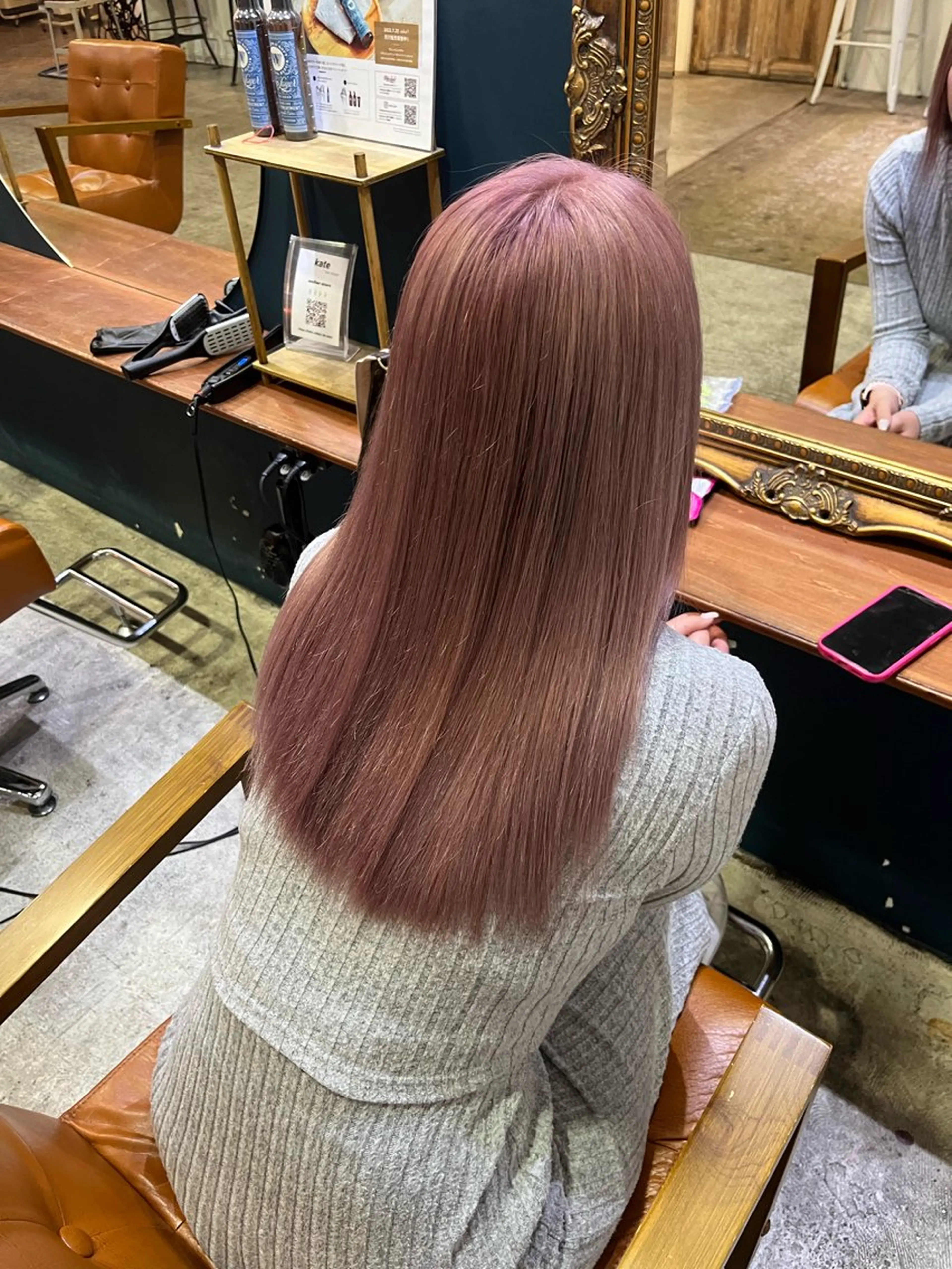 セミロング カラー ヘアアレンジ ヘアカラー 高島 凜のヘアスタイル