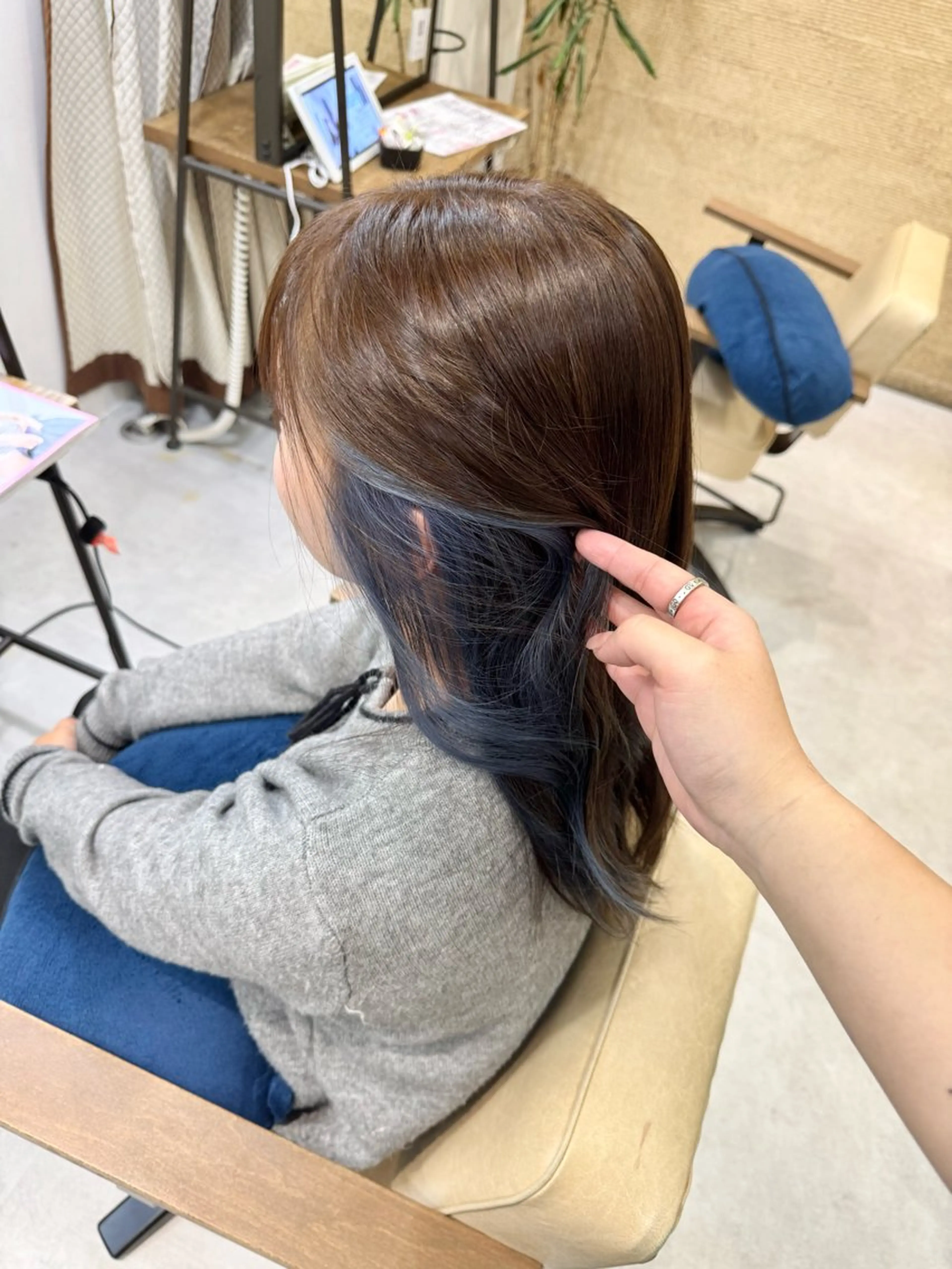 ロング カラー ヘアカラー Ouka/Wカラー/ 大人艶カラーのヘアスタイル