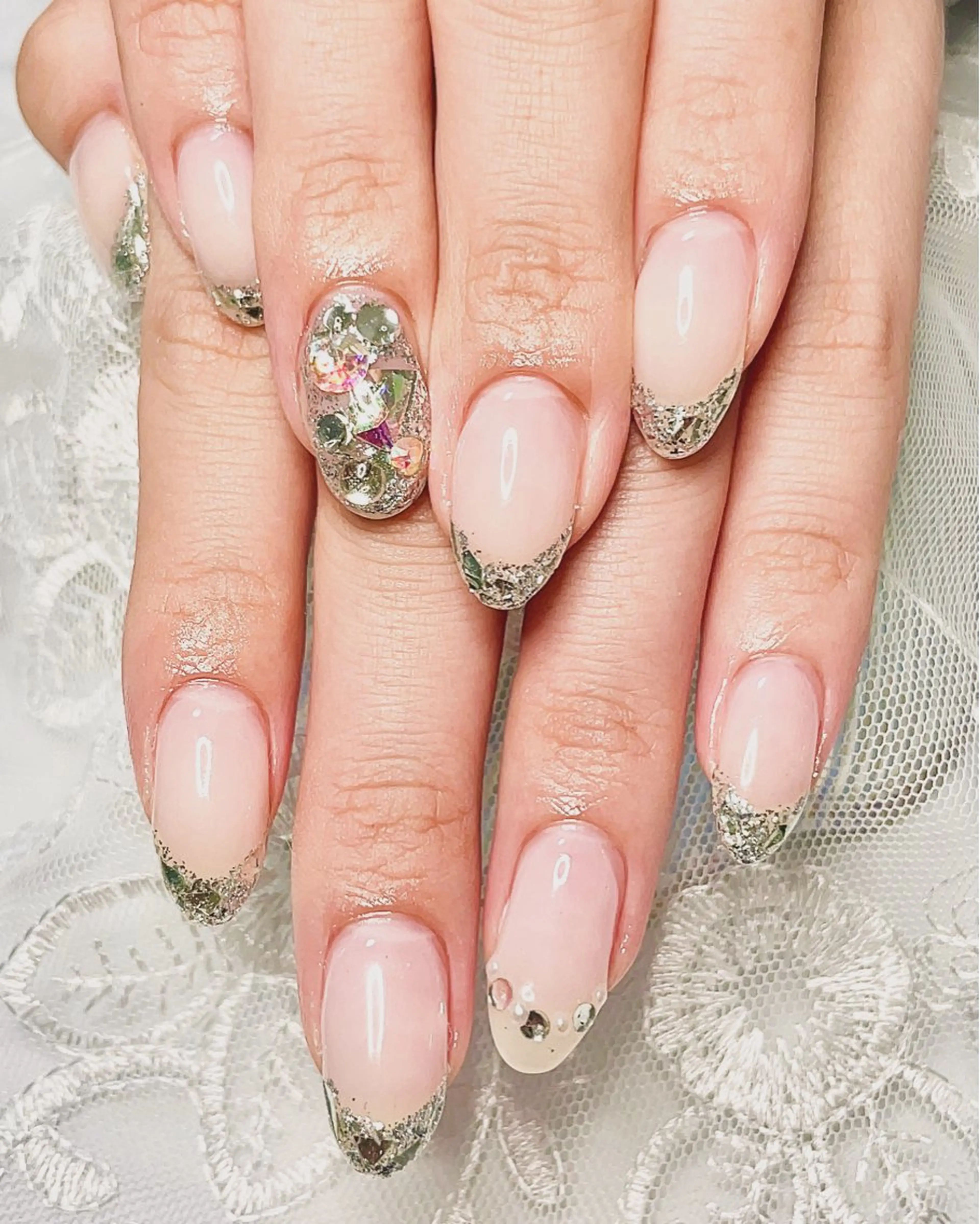 ネイル フレンチネイル ガラスフレンチ Nail Salon Repos【ルポ】のネイルデザイン