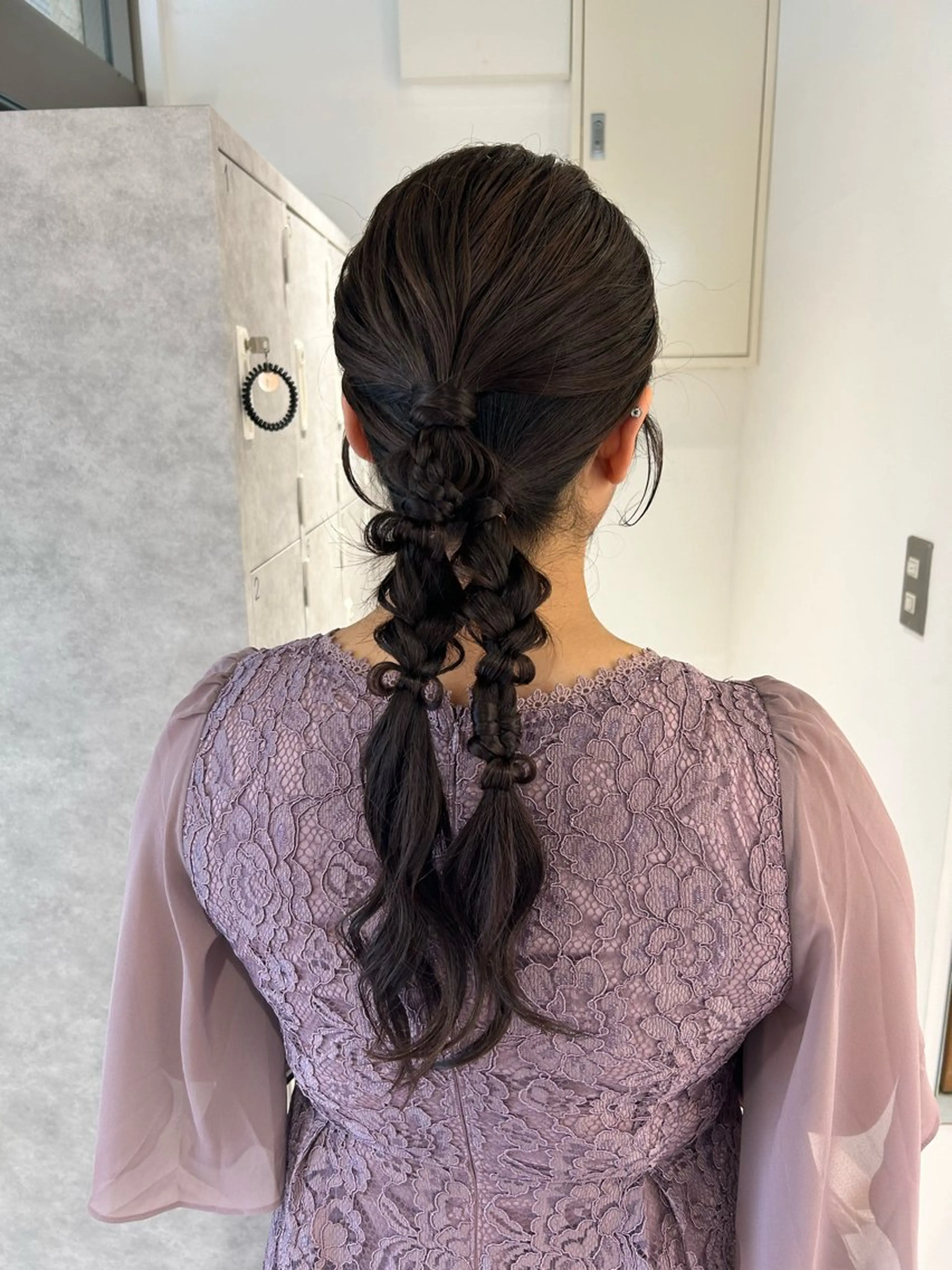 ヘアアレンジ ヘアセット 透けカラー/顔周り カット/Nanaのヘアスタイル