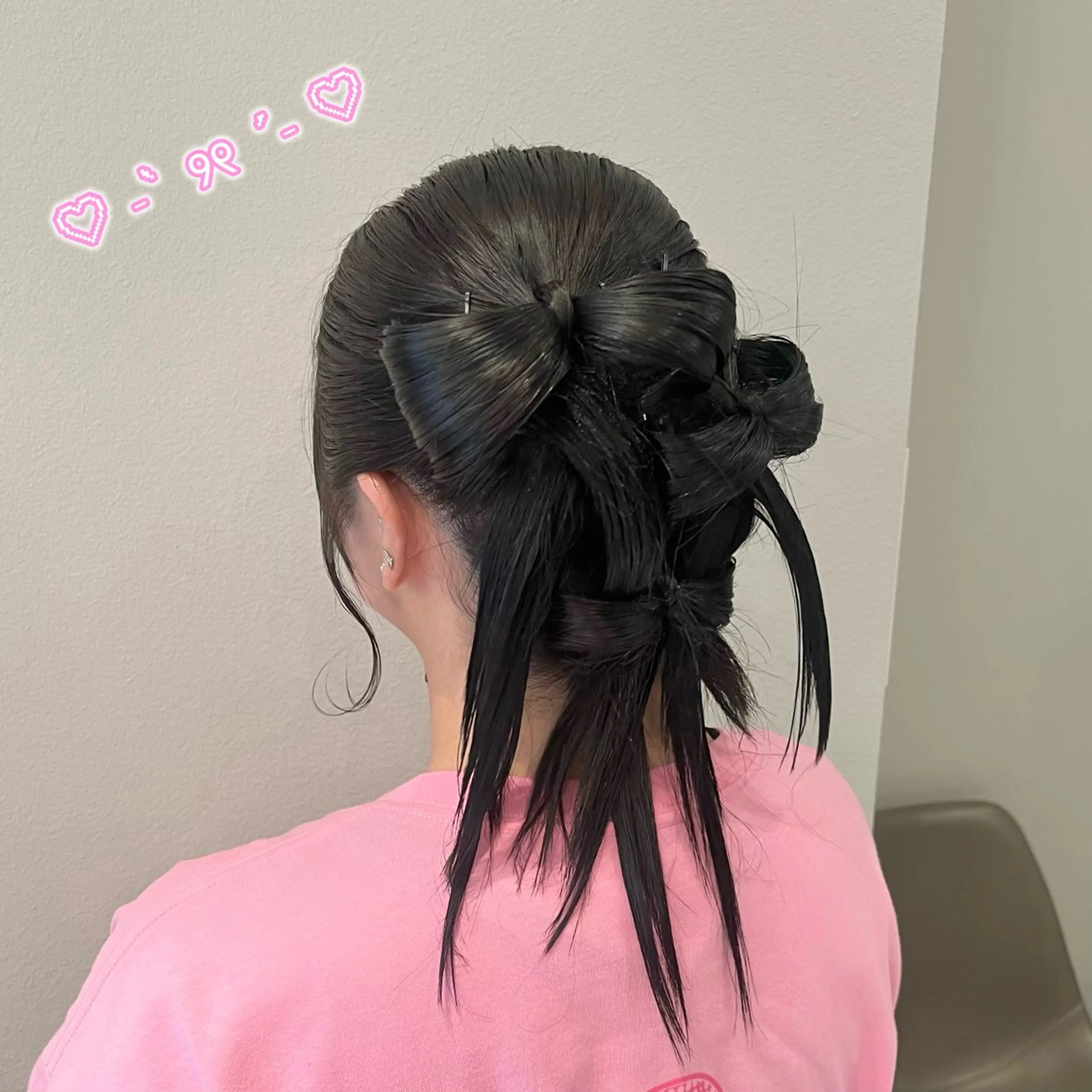 ヘアアレンジ ヘアセット ヘアセット/ピンク /レッド/あつはのヘアスタイル