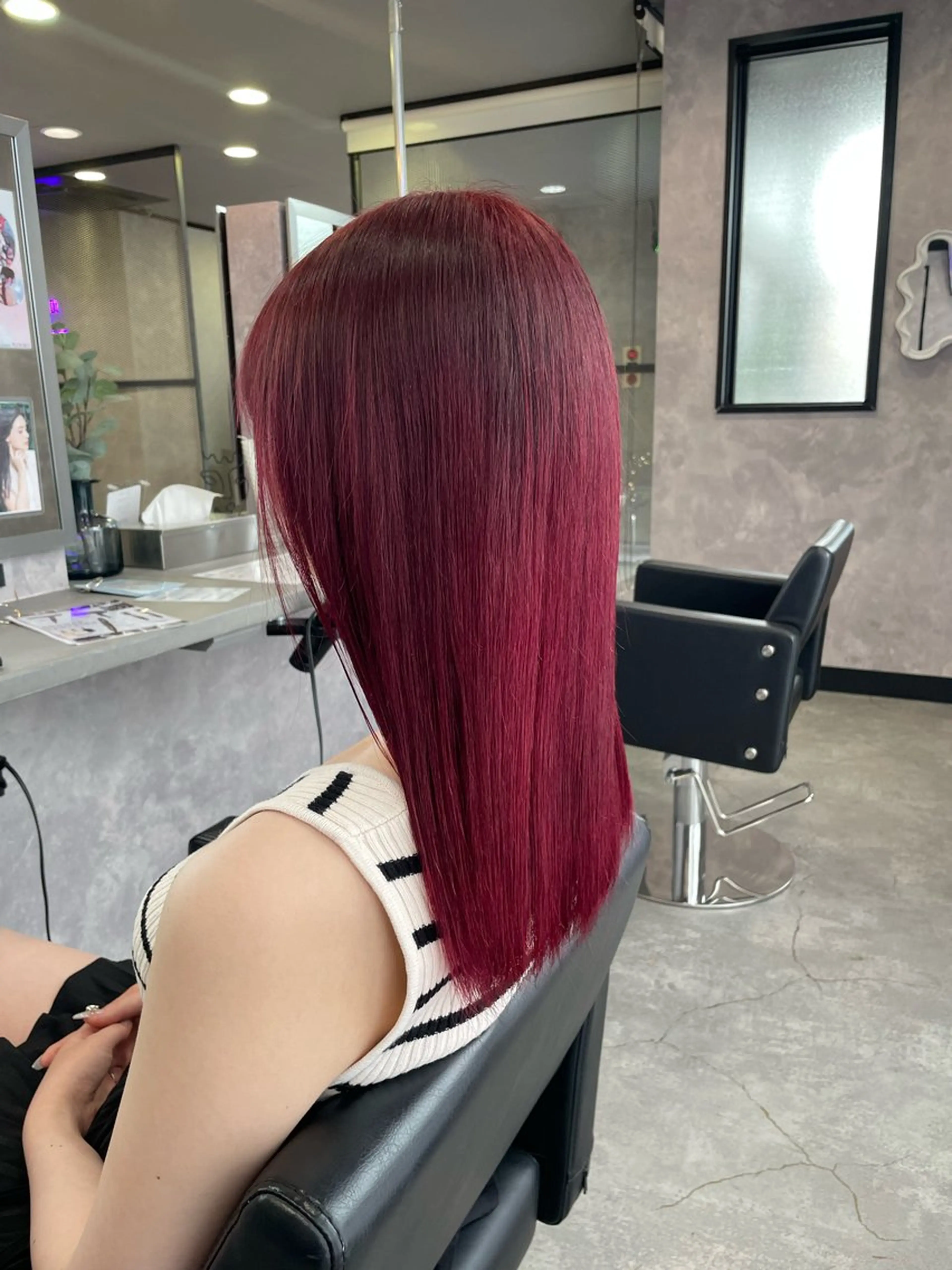 セミロング ヘアカラー トリートメント 手塚 由佳のヘアスタイル