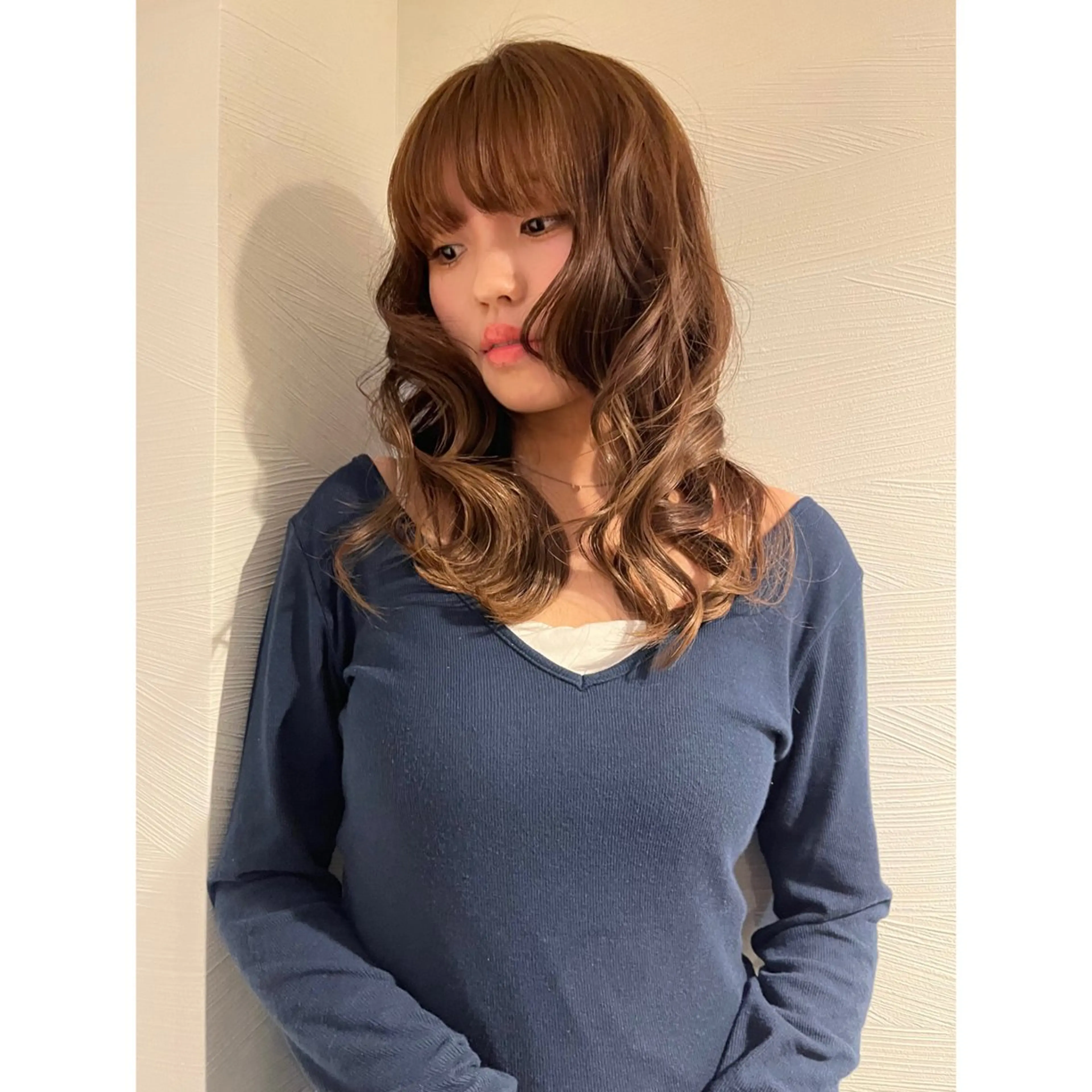 ロング カラー ヘアカラー トリートメント アユミ/ 似合わせカラー/目黒のヘアスタイル