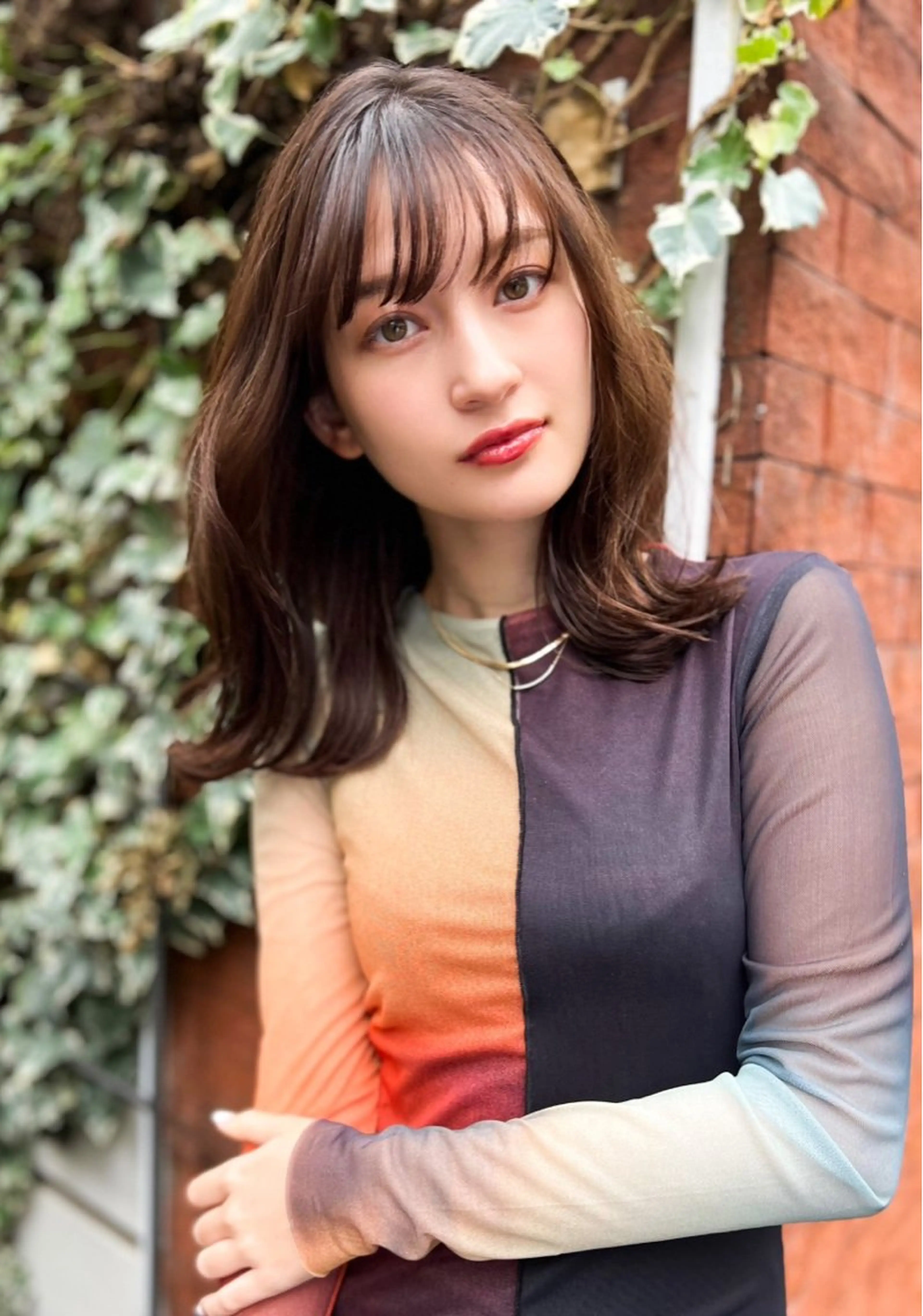 ミディアム カラー カット ヘアカラー 縮毛矯正 トリートメント 🎨デザイン🥇 美髪・艶髪　日暮千敬のヘアスタイル