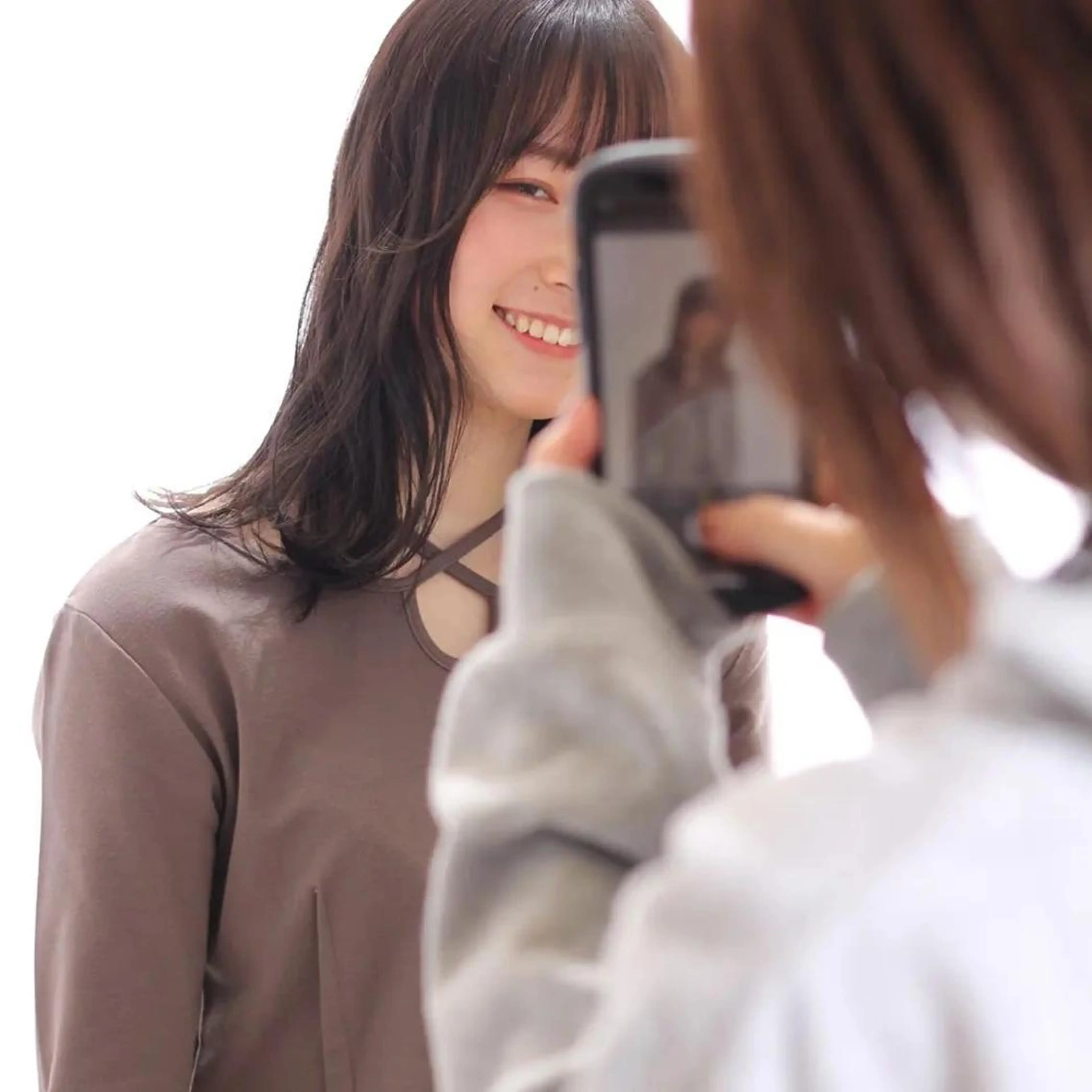 ミディアム 奈良 慎司のヘアスタイル