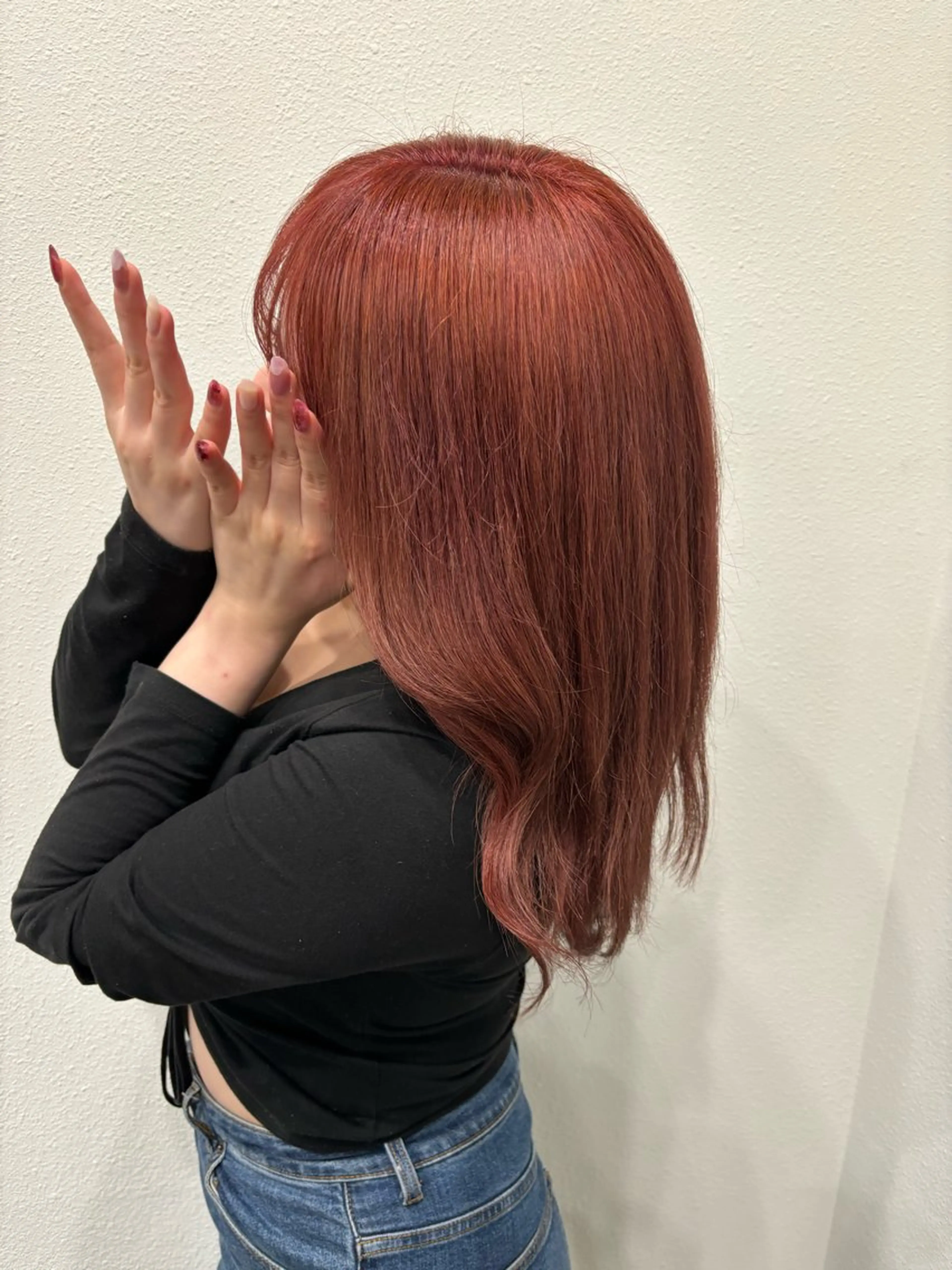 セミロング カラー ブリーチ ダブルカラー 平岸美容室/ SAKIRAのヘアスタイル