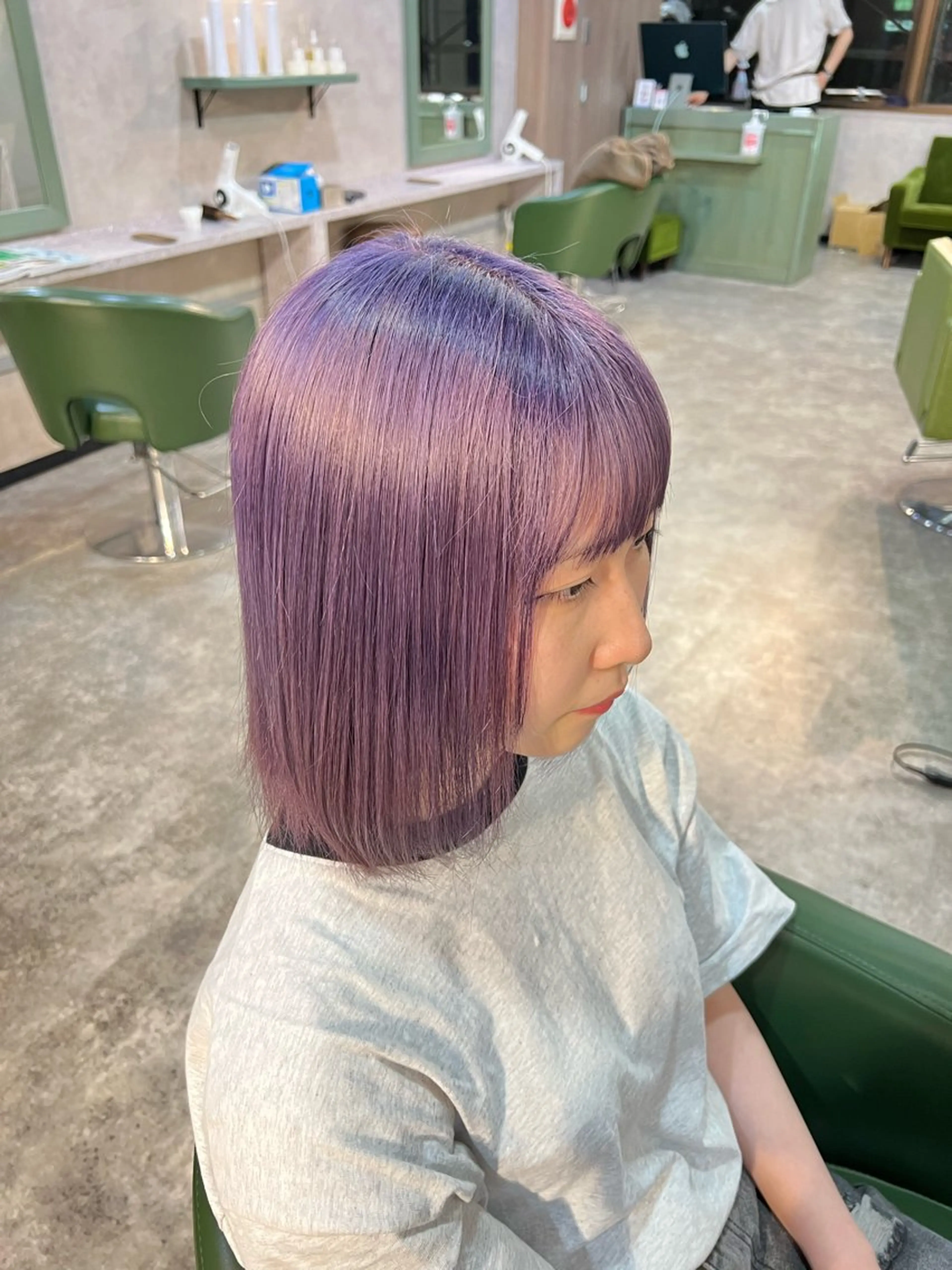 ミディアム カラー 水野 亨祐/モデル様募集中のヘアスタイル