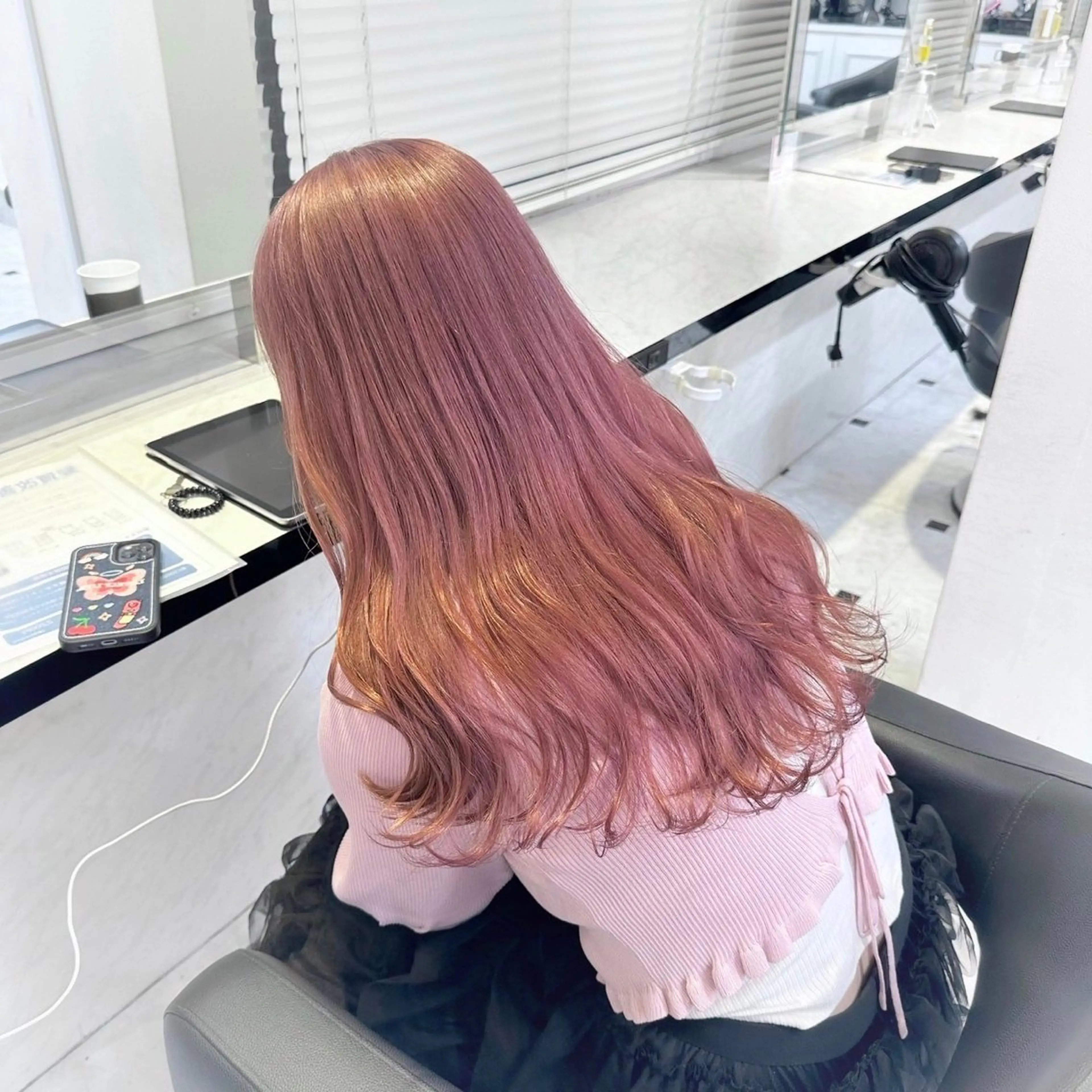 ロング カラー ヘアカラー ブリーチ無し透明感 🕊AZUSAのヘアスタイル
