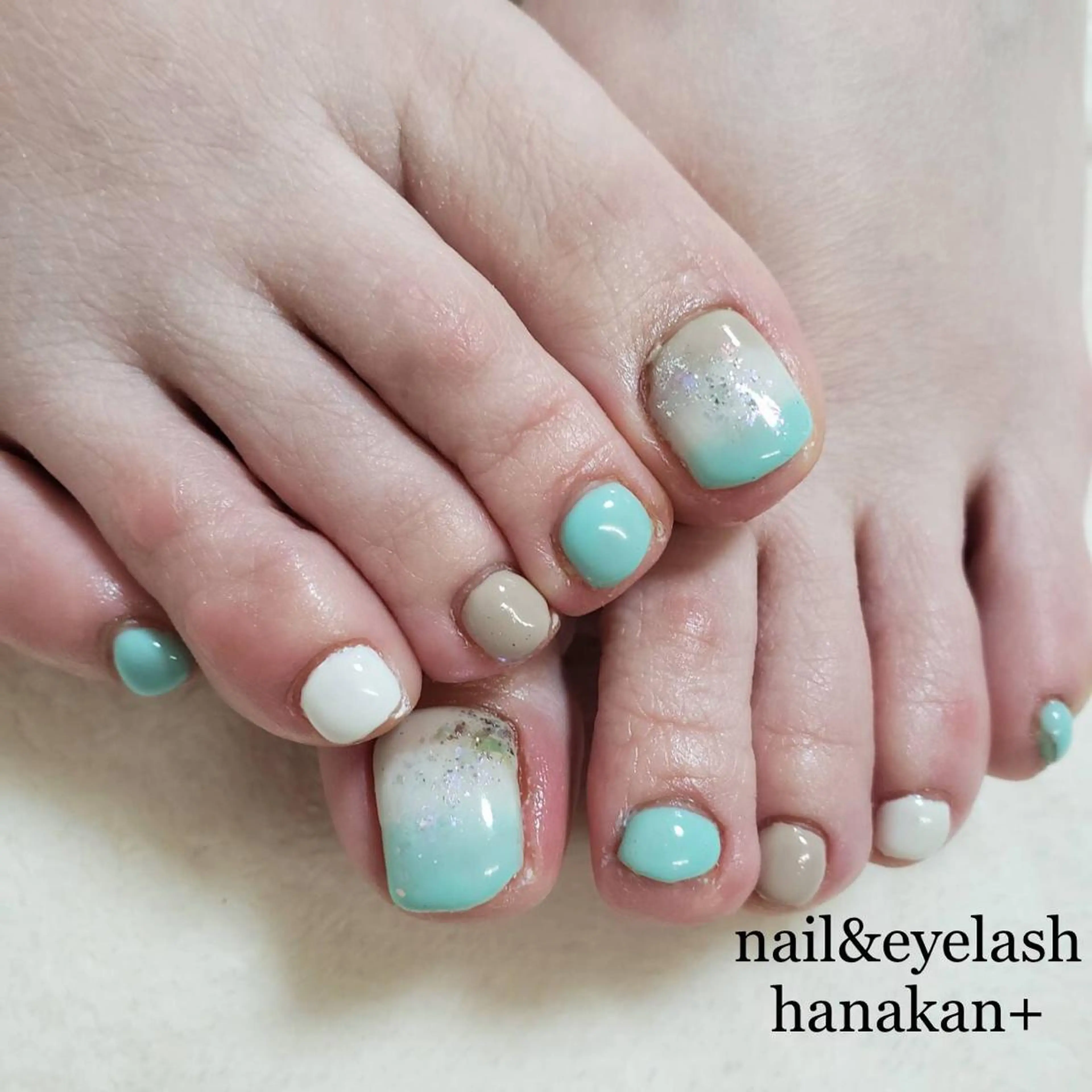 《当日予約限定》【オフなし】フットネイルお好きなデザインの写真