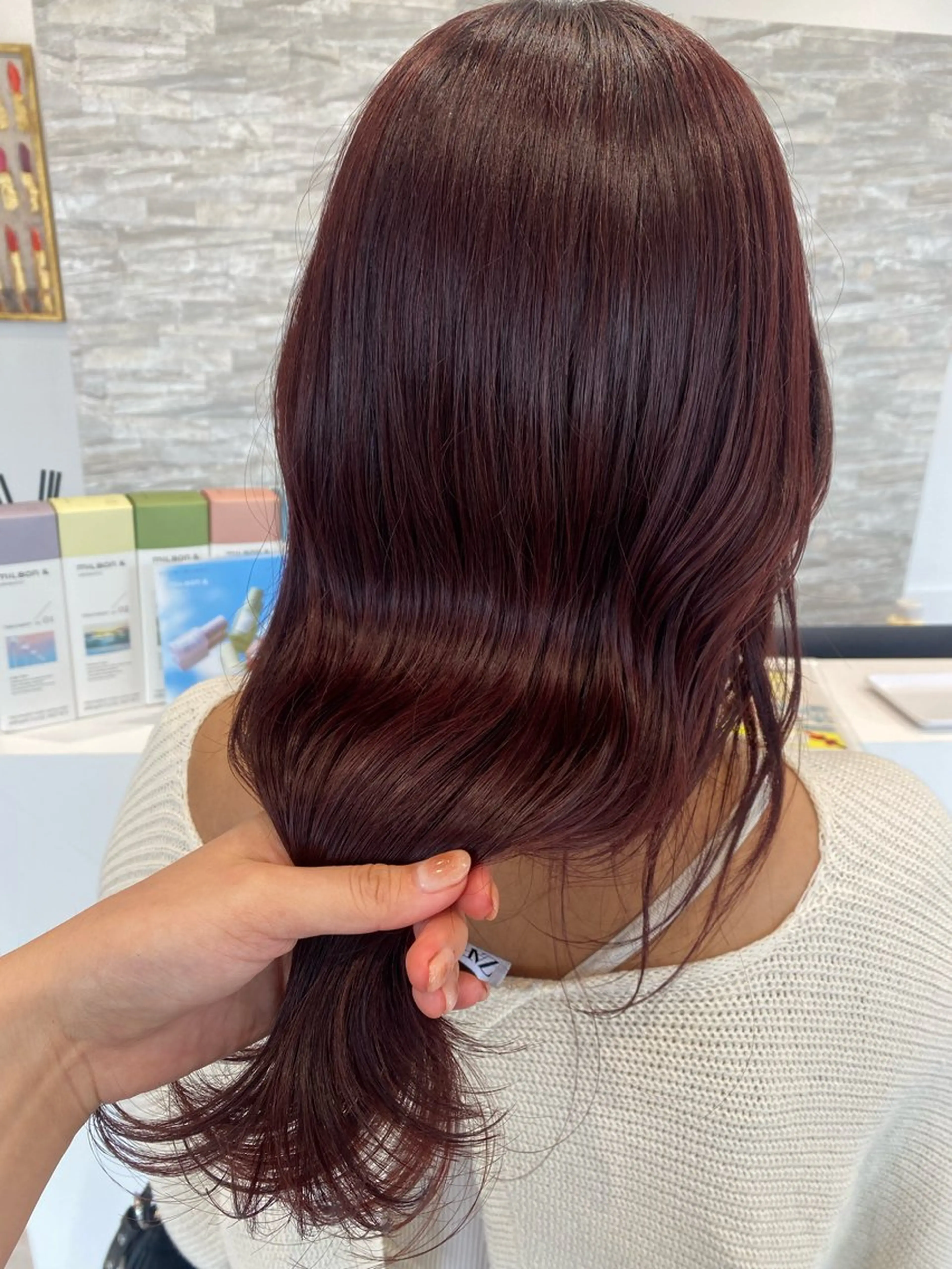 ロング ヘアカラー JILL    hair所属・maki💖 暖色カラーのヘアスタイル