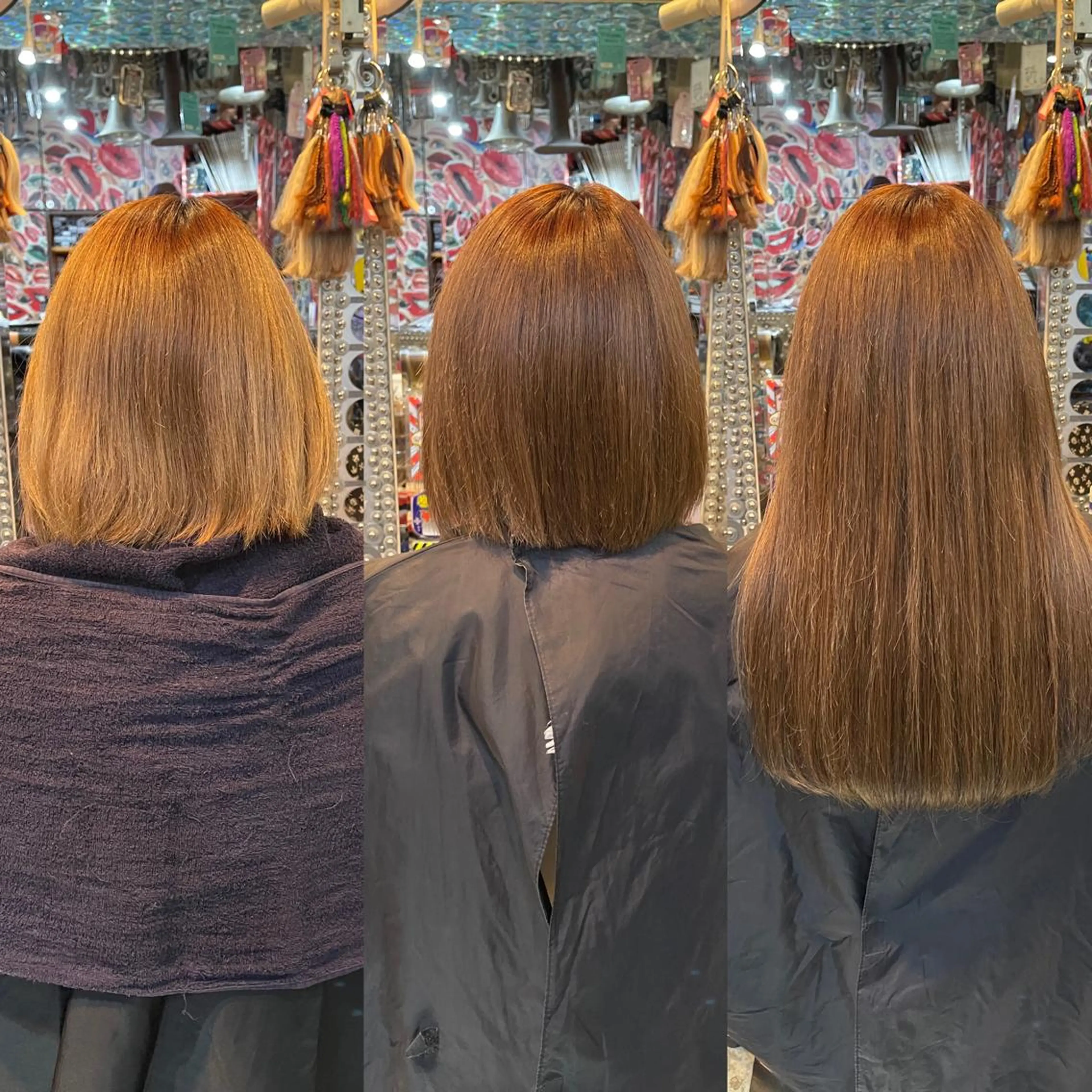 ショート カラー ヘアアレンジ 編み込みエクステ シールエクステ ボブ エクステ haco+所属・🌈派手髪エクステ ブレイズ🌈ひろとのヘアスタイル