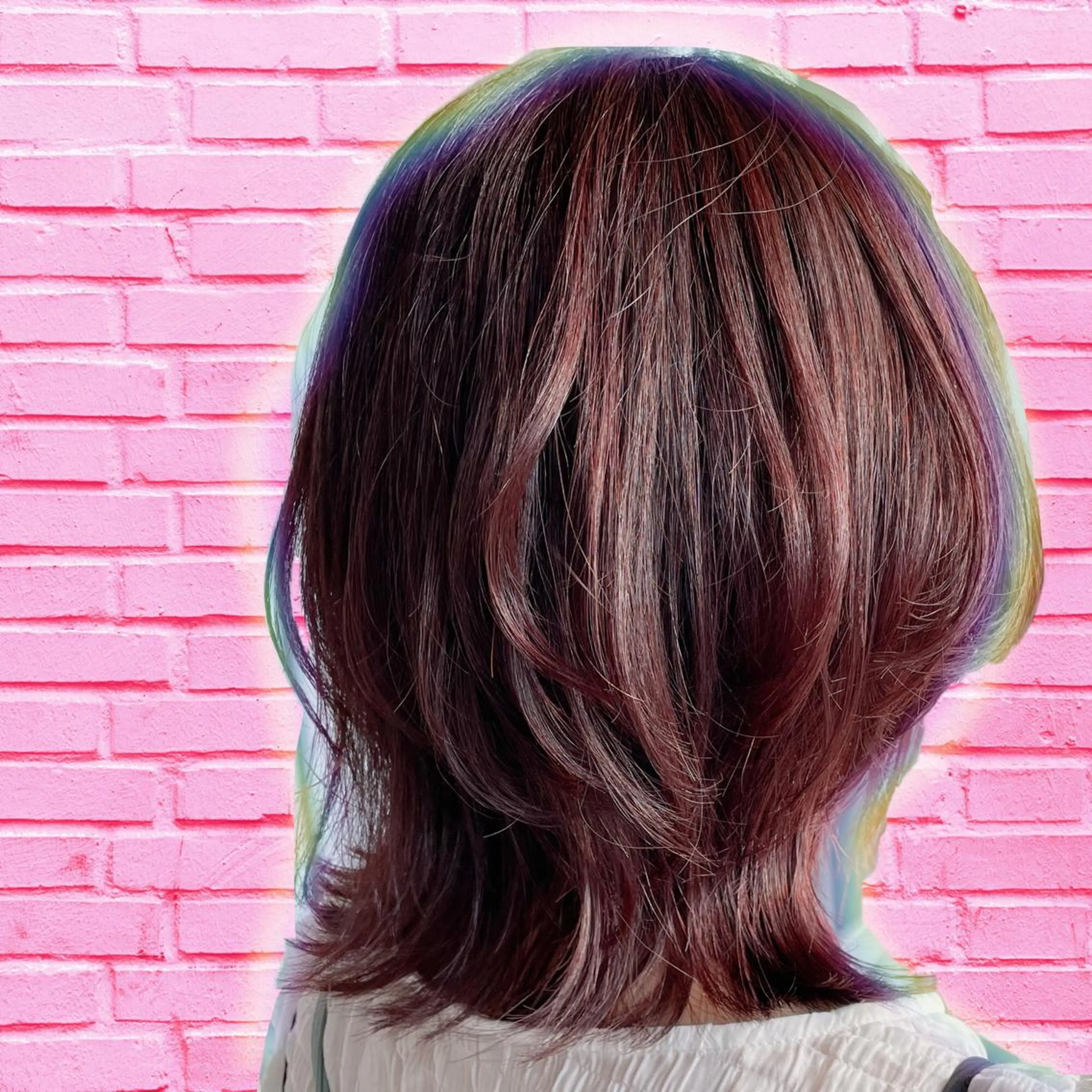 ショート カラー ヘアアレンジ ブリーチ ブリーチなしカラー なつき/艶ピンク/ girly hairのヘアスタイル