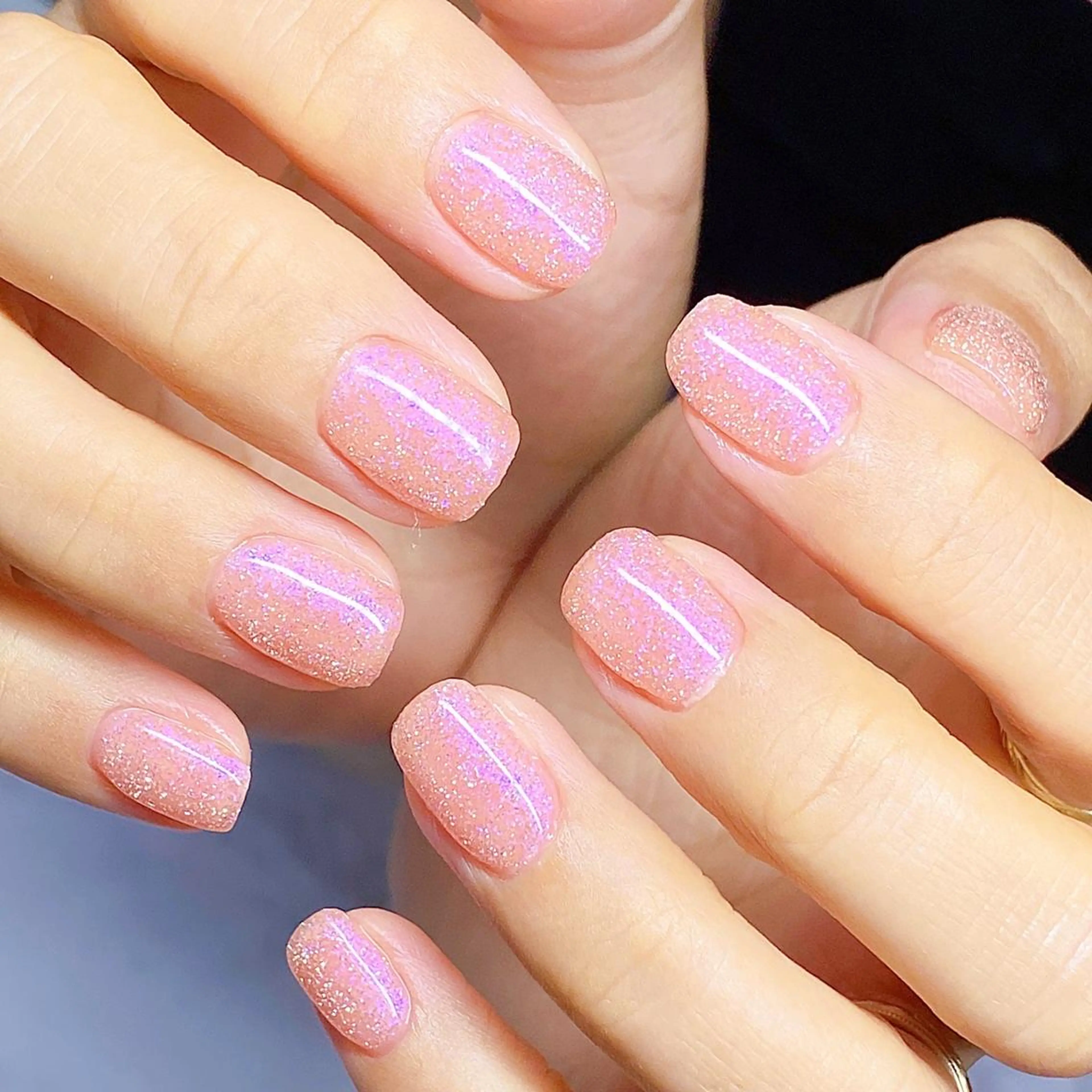 ネイル フラッシュネイル パステルネイル ピンク ハンドネイル 💐ka yo💐（東白楽）のネイルデザイン