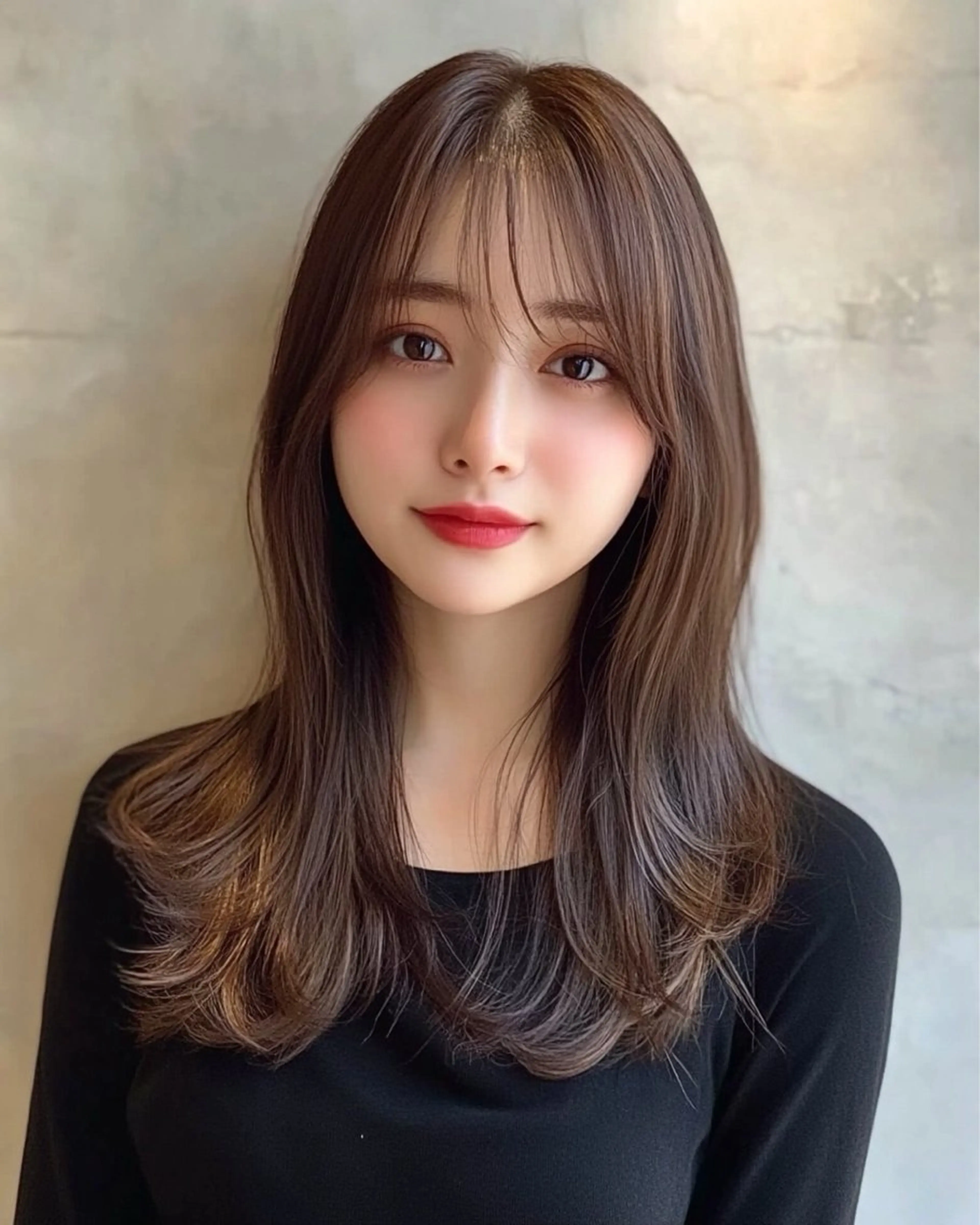 セミロング カット ヘアカラー トリートメント 銀座/レイヤー 🌷nonoka🌷のマツエク・マツパデザイン