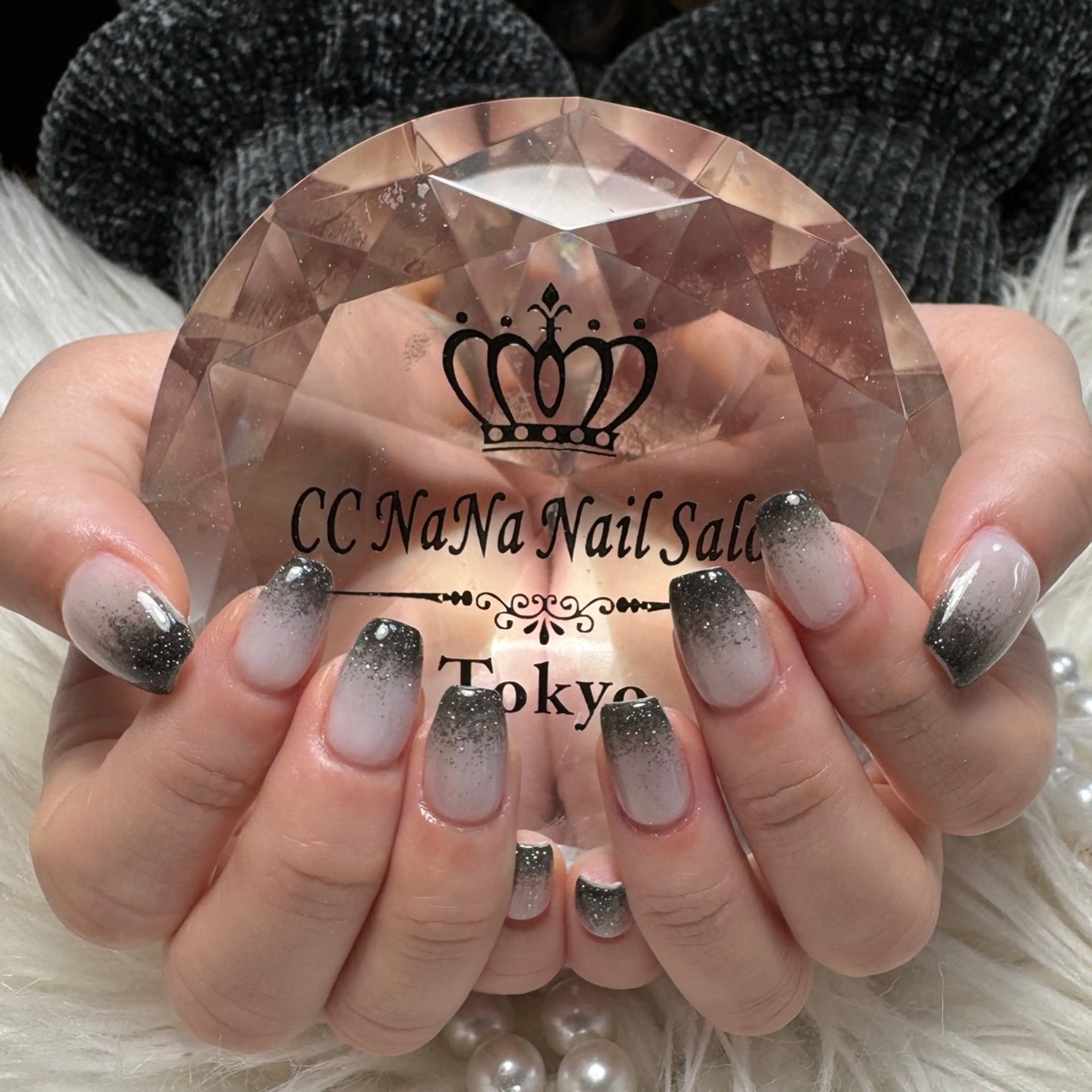 ネイル グラデーション ラメ(グリッター) ラメグラデーション ハンドネイル 💎CC・NaNa 韓国風ネイル🌙のネイルデザイン
