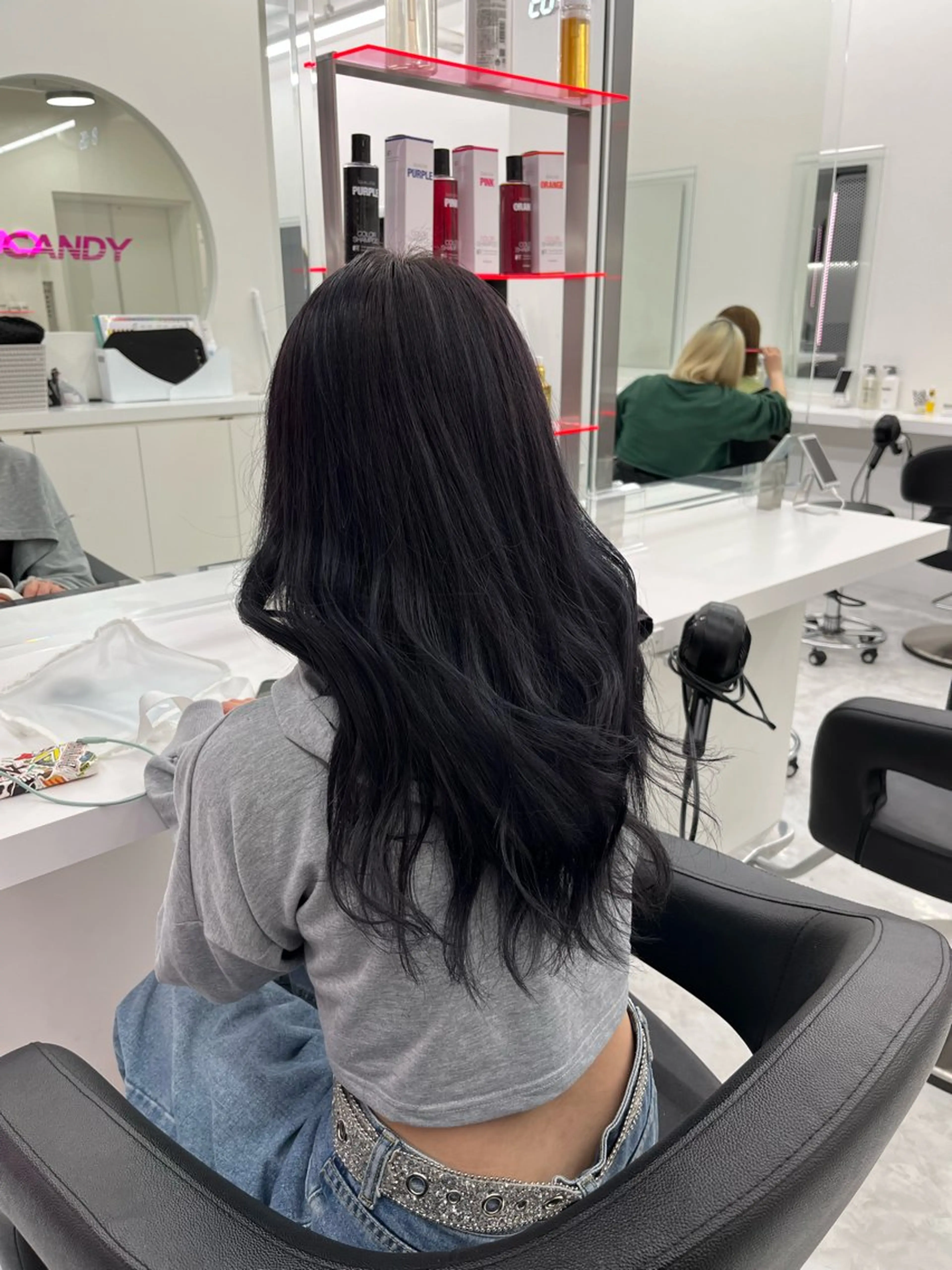 ロング カラー ブルーカラー ブルーラベンダー ラベンダーカラー ヘアカラー 💖トレンド秋冬 カラー💖FUTAのヘアスタイル