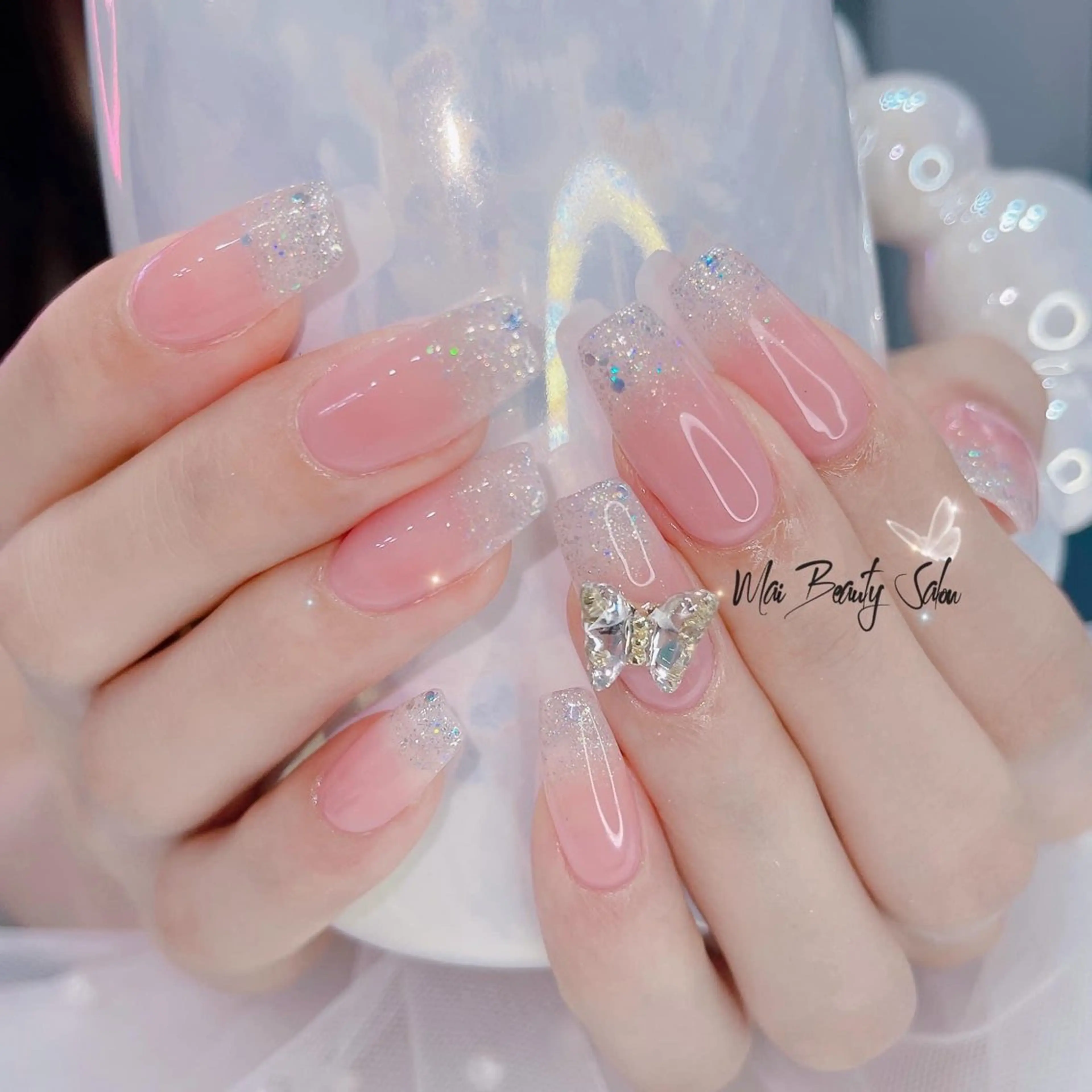 ネイル チークネイル ジェルネイル 韓国ネイル マグネットネイル パラジェル ハンドネイル Mai Beauty To  Toのネイルデザイン