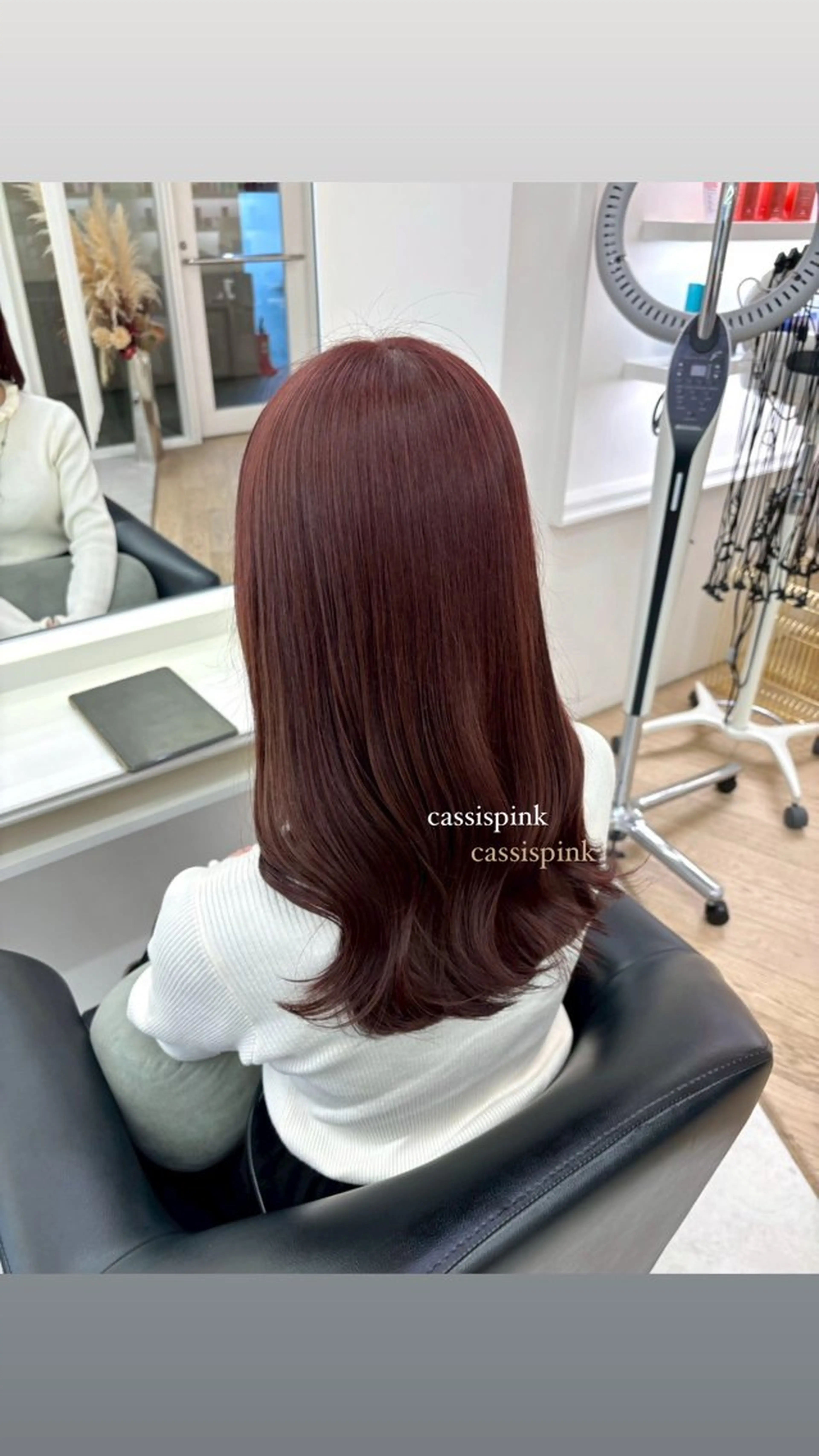 セミロング カラー ヘアカラー ParveMix ♡白神みやびのヘアスタイル