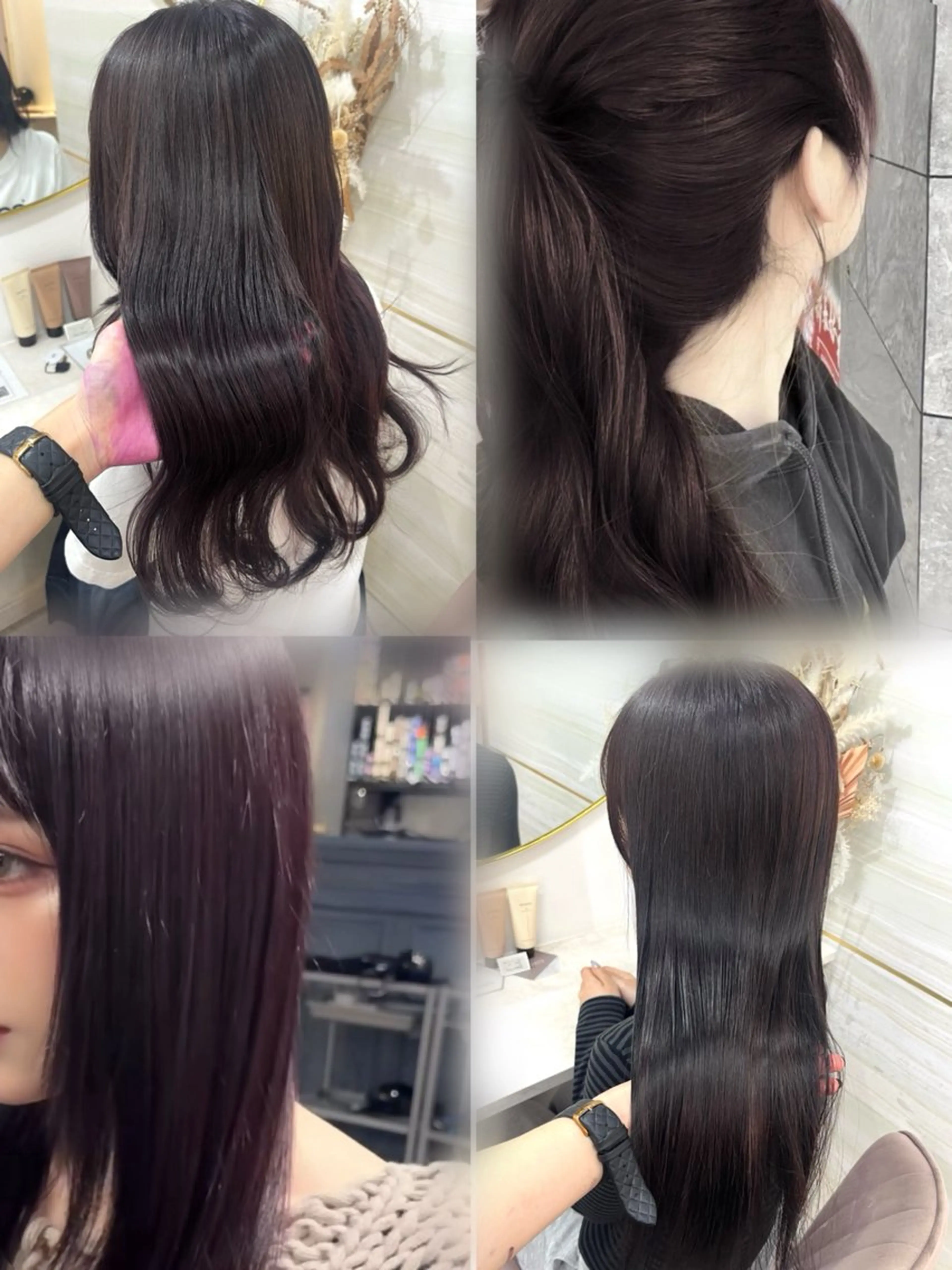 ロング カラー ディープラベンダー ラベンダーカラー ヘアカラー 🏹Ami🏹艶髪 /オリーブカラーのヘアスタイル