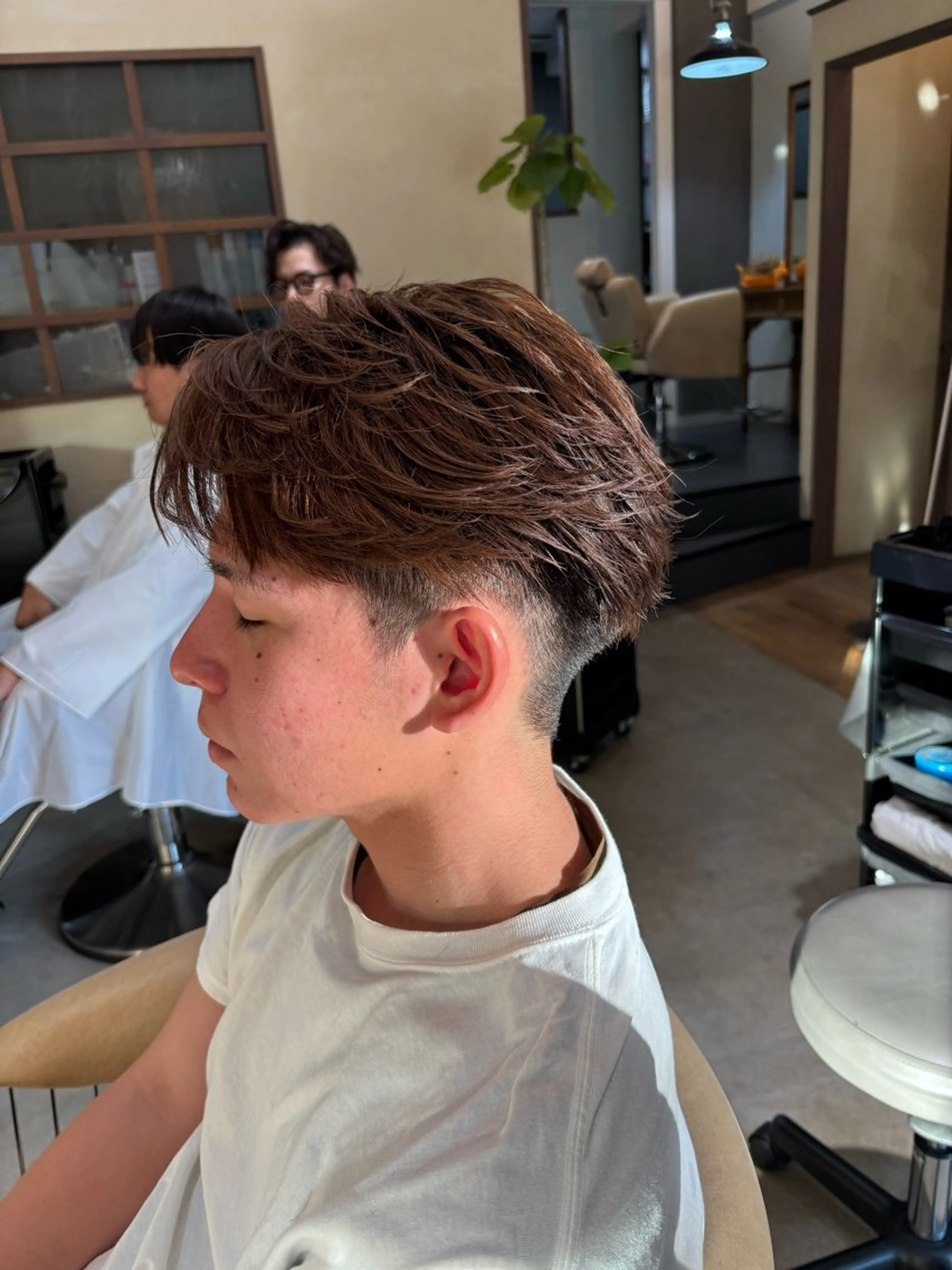 ショート メンズ カット パーマ 鹿児島 TSUBASAのヘアスタイル