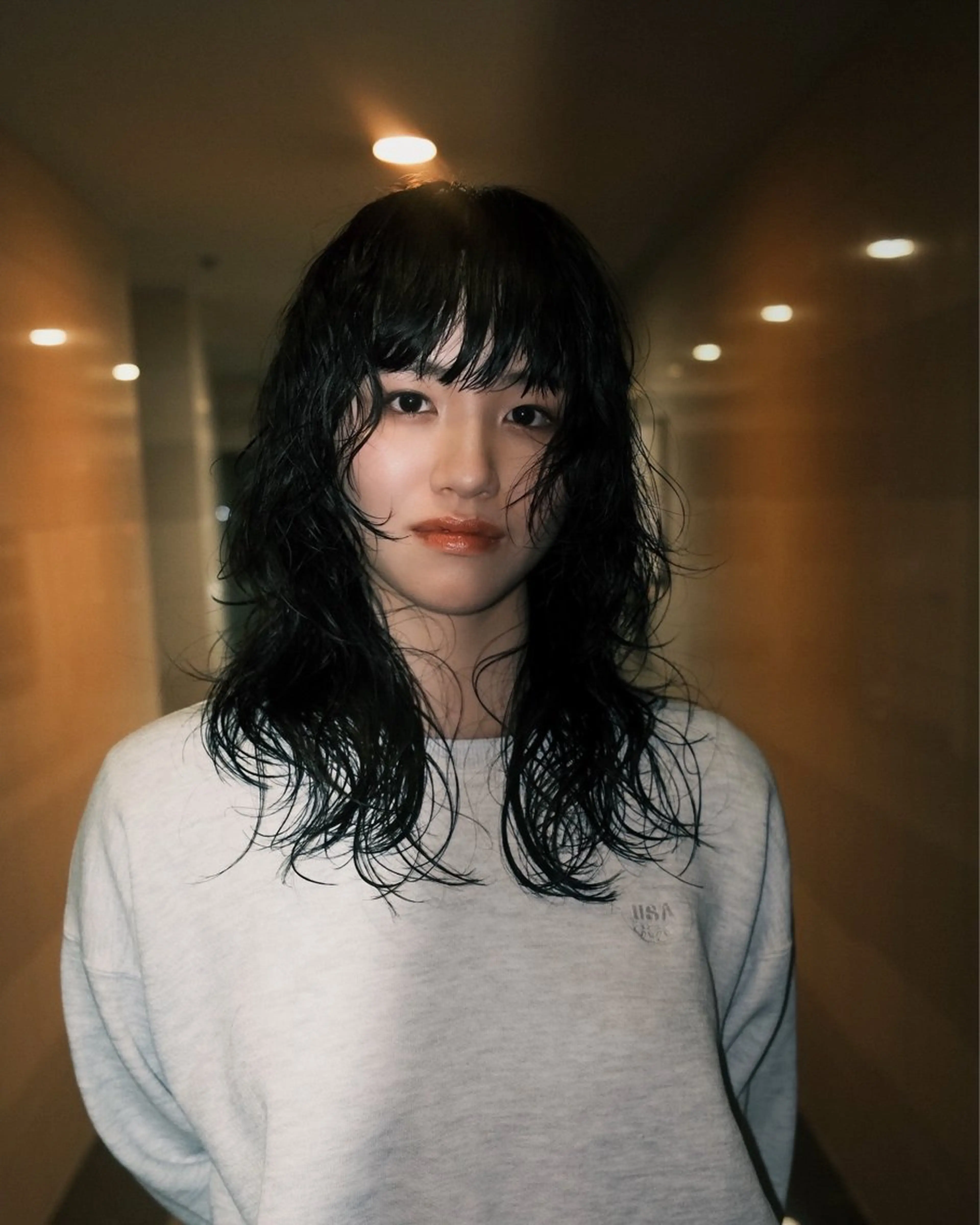 ミディアム パーマ カット パーマ KEI gattacaのヘアスタイル