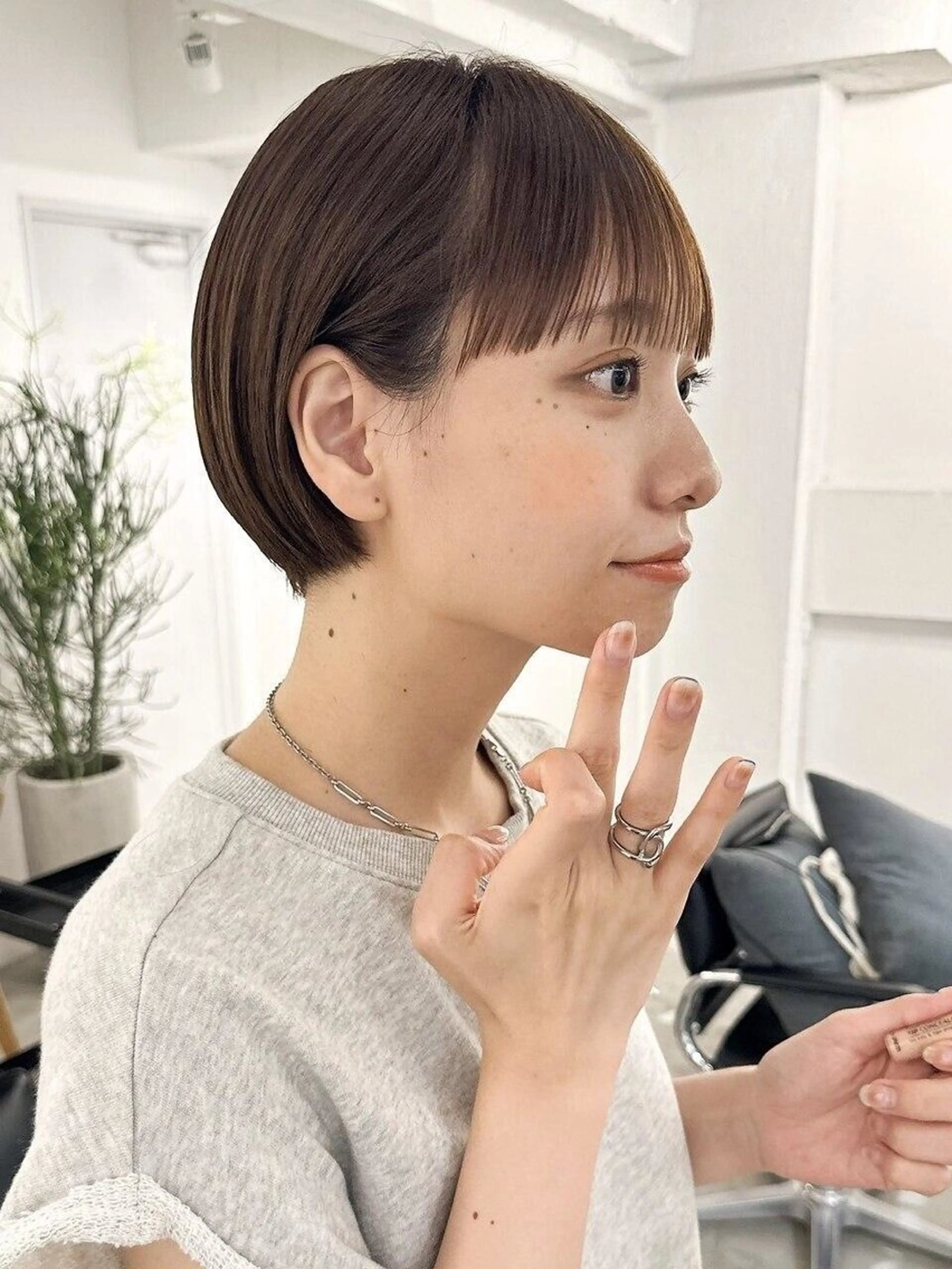 ショート カラー カット ヘアカラー トリートメント haruna🪽シ ョート/透明感カラーのヘアスタイル