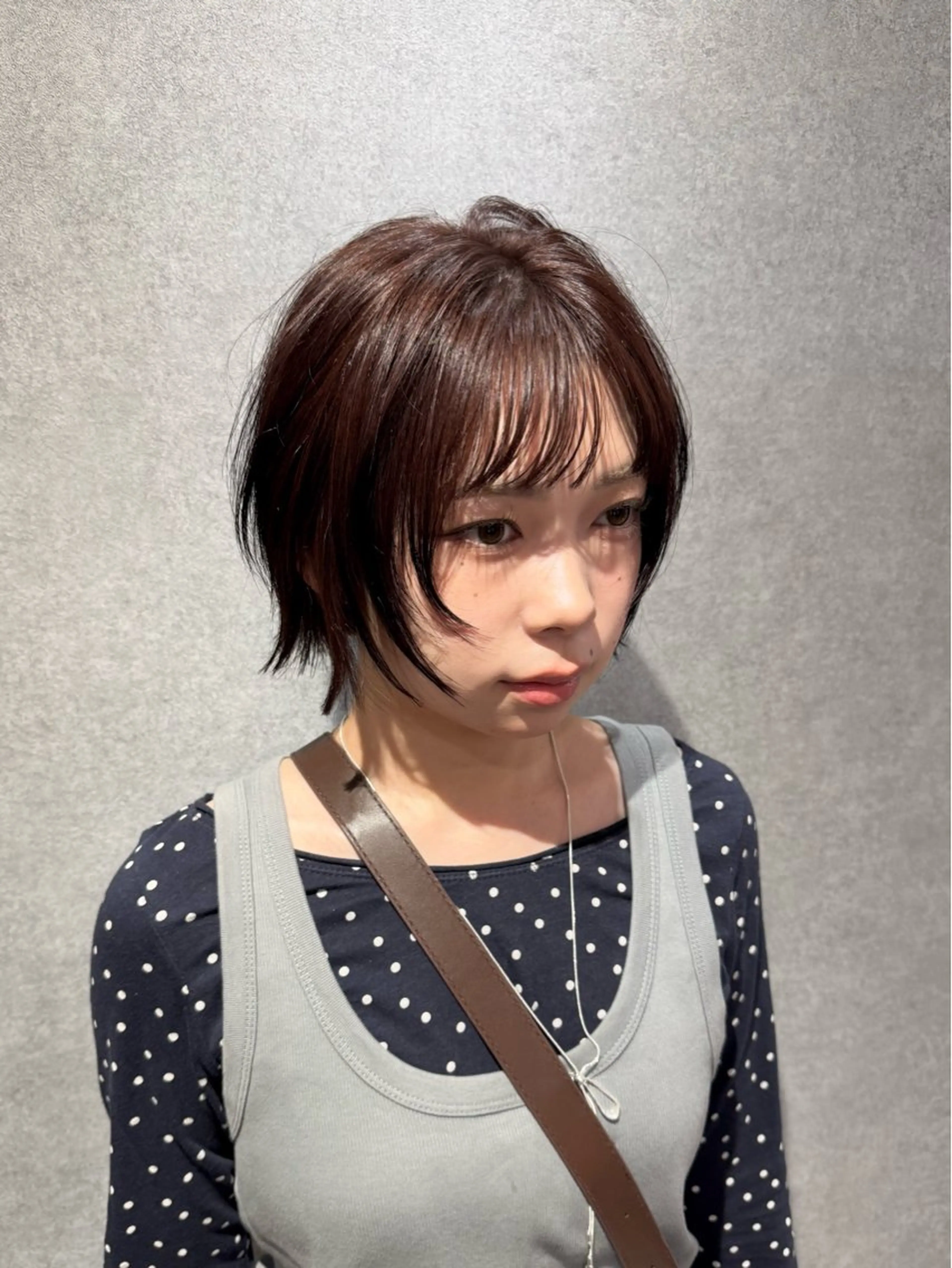 ミディアム カラー ボブレイヤー ボブ レイヤーカット ウルフカット ウルフボブ カット ヘアカラー トリートメント ハイトーン/レイヤー /ウルフ⭐️永田⭐️のヘアスタイル