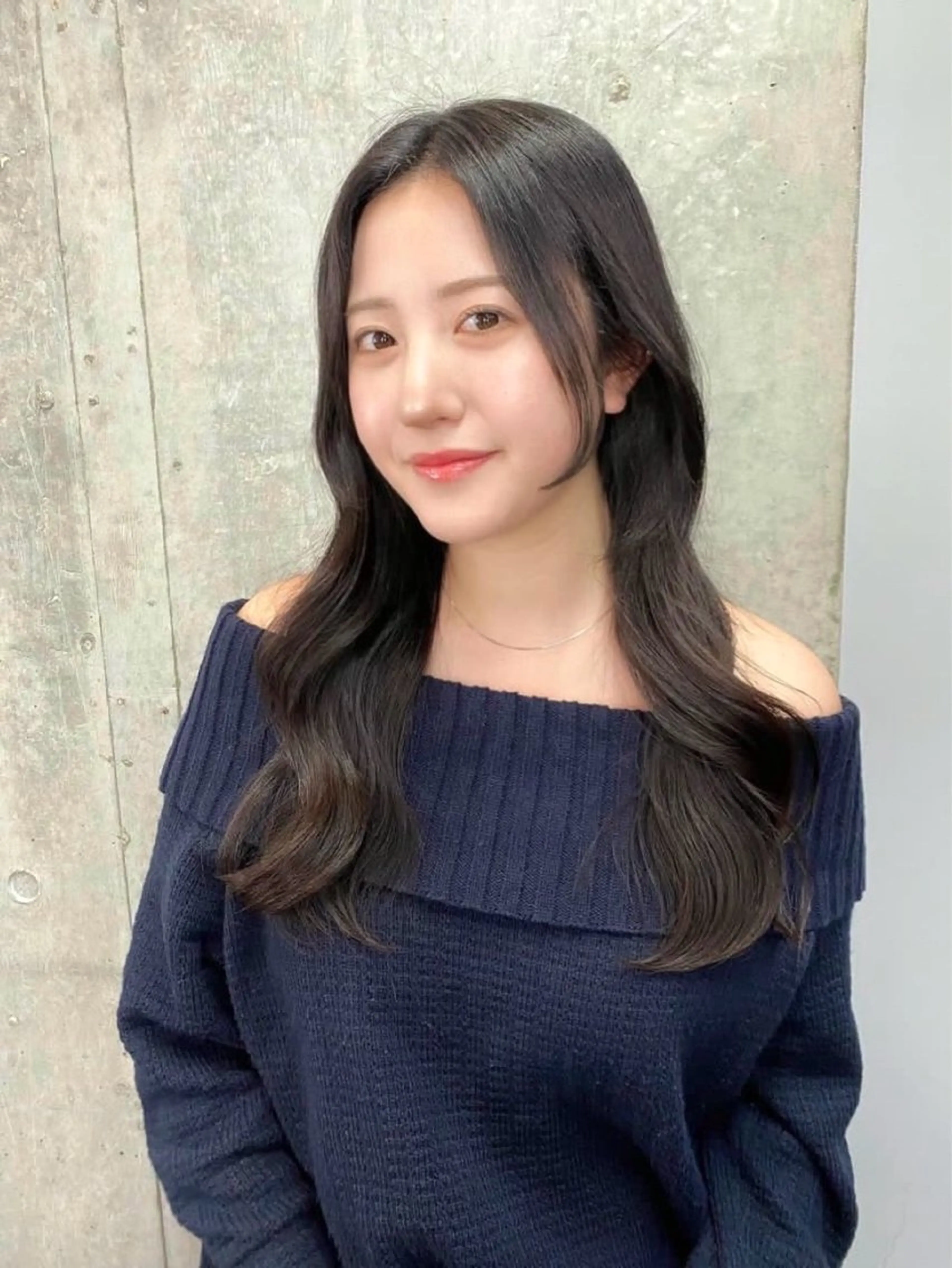 ロング カラー ブリーチ ケアカラー 透明感カラー ブリーチなしカラー 髪質改善 カット ヘアカラー トリートメント ヘッドスパ 韓国風/ワンホンヘア 髪質改善/MaCoのヘアスタイル